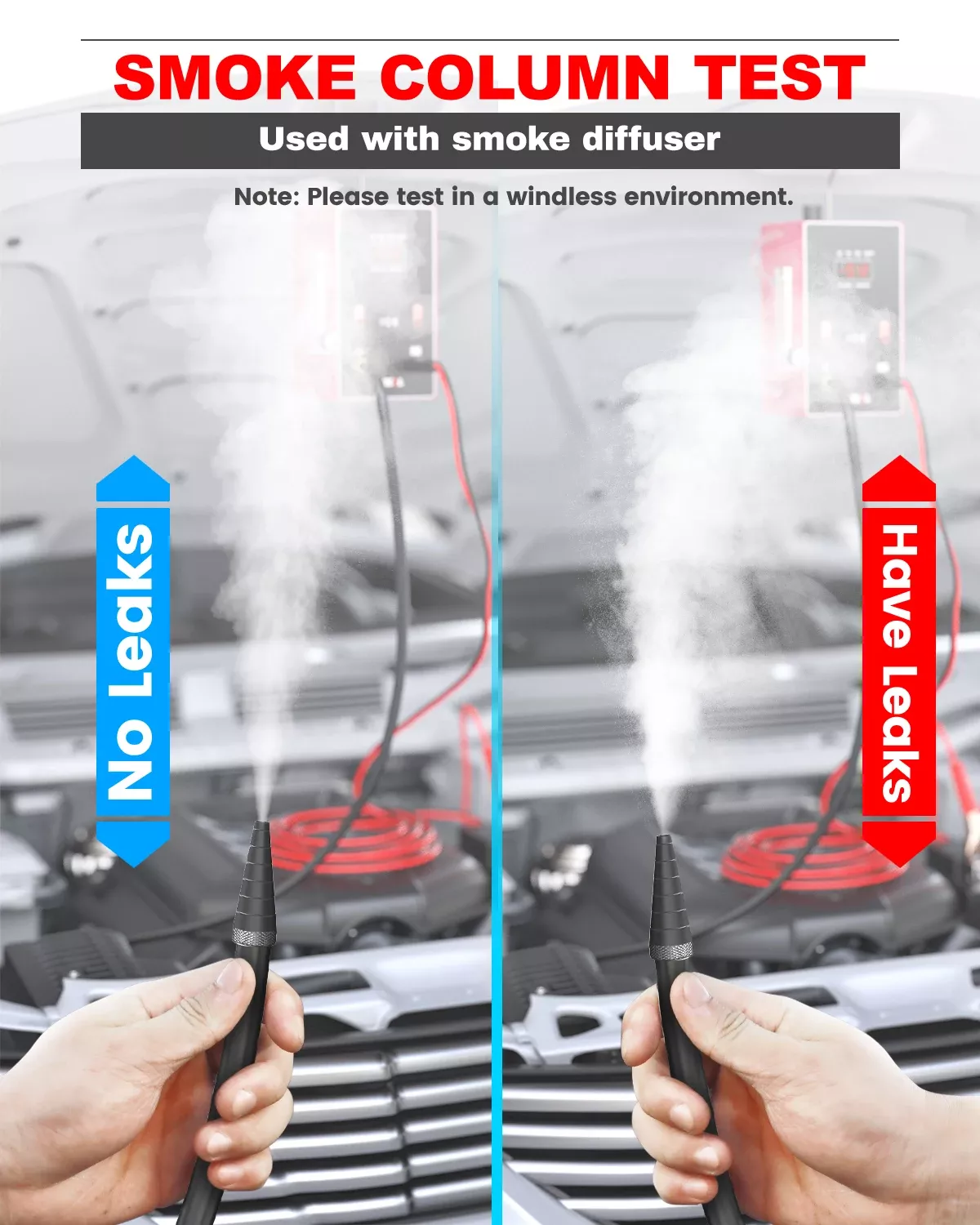 ANCEL L300 détecteur de fuites de fumée de voiture ÉVAP tuyau générateur de fumée analyseur de fuites de tuyaux ÉVAP outil de diagnostic du système