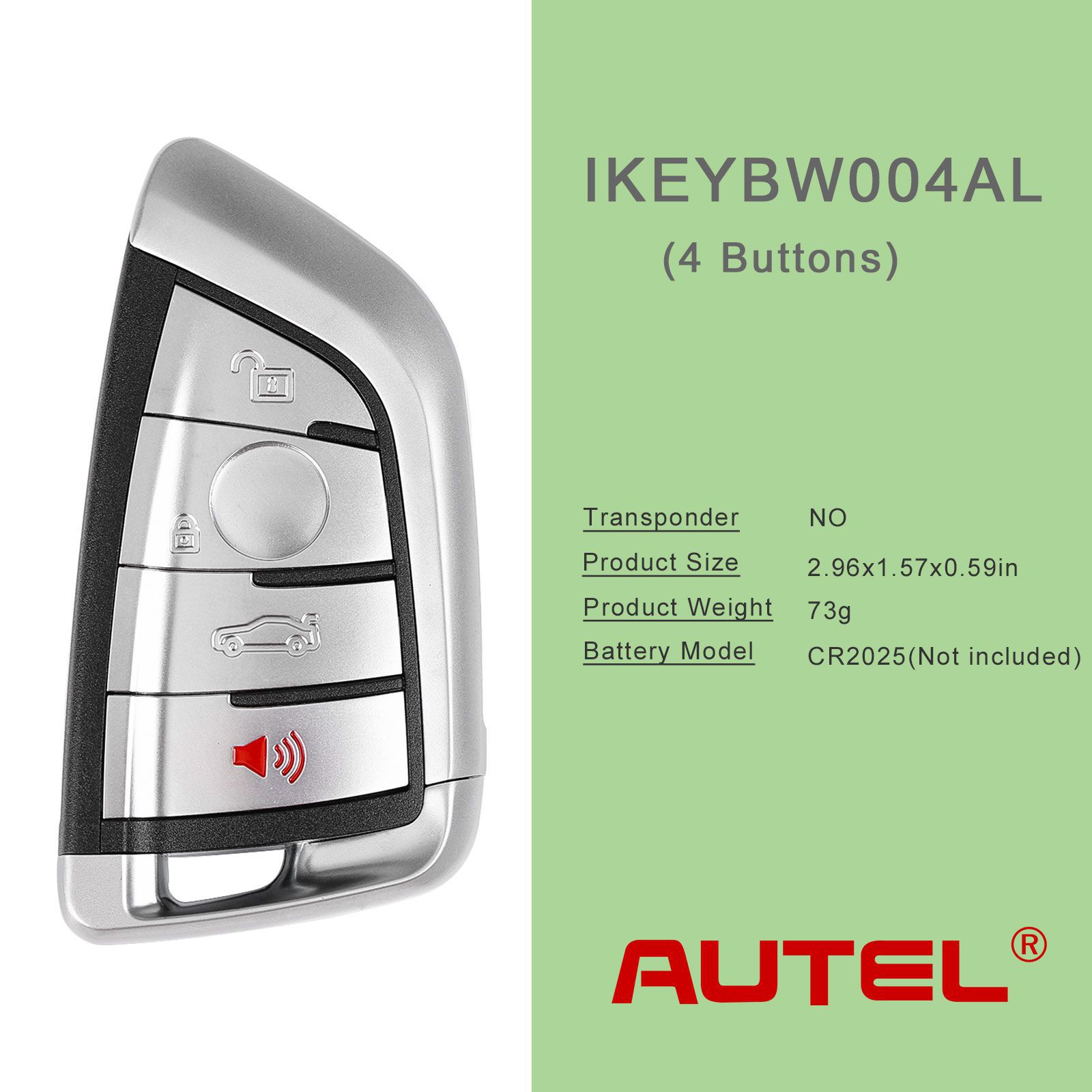 Autel ikeybw004al BMW 4 boutons clé universelle intelligente compatible avec BMW 5pcs / lot