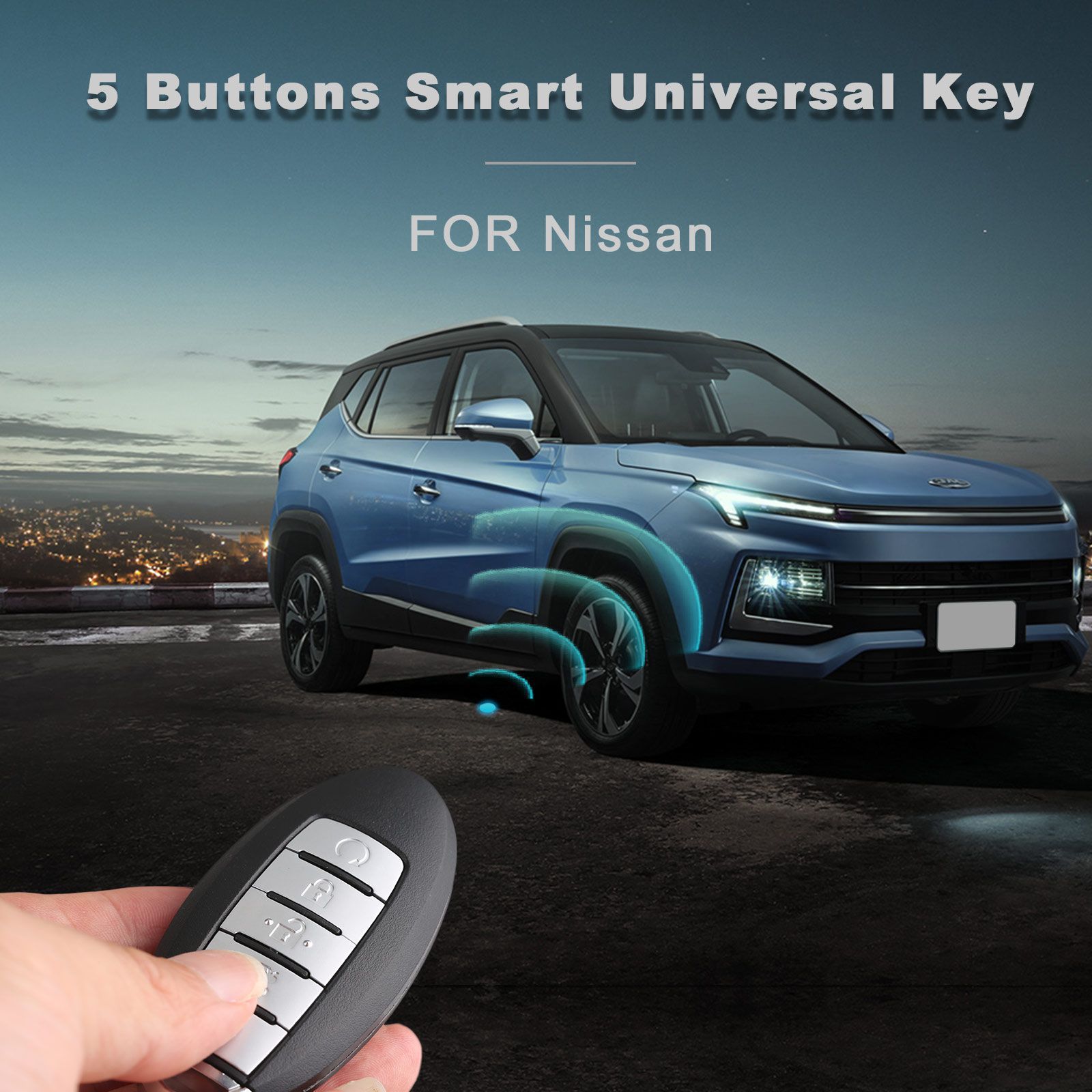Autel ikeyns005al Nissan 5 boutons clés intelligentes universelles 5pcs / lot