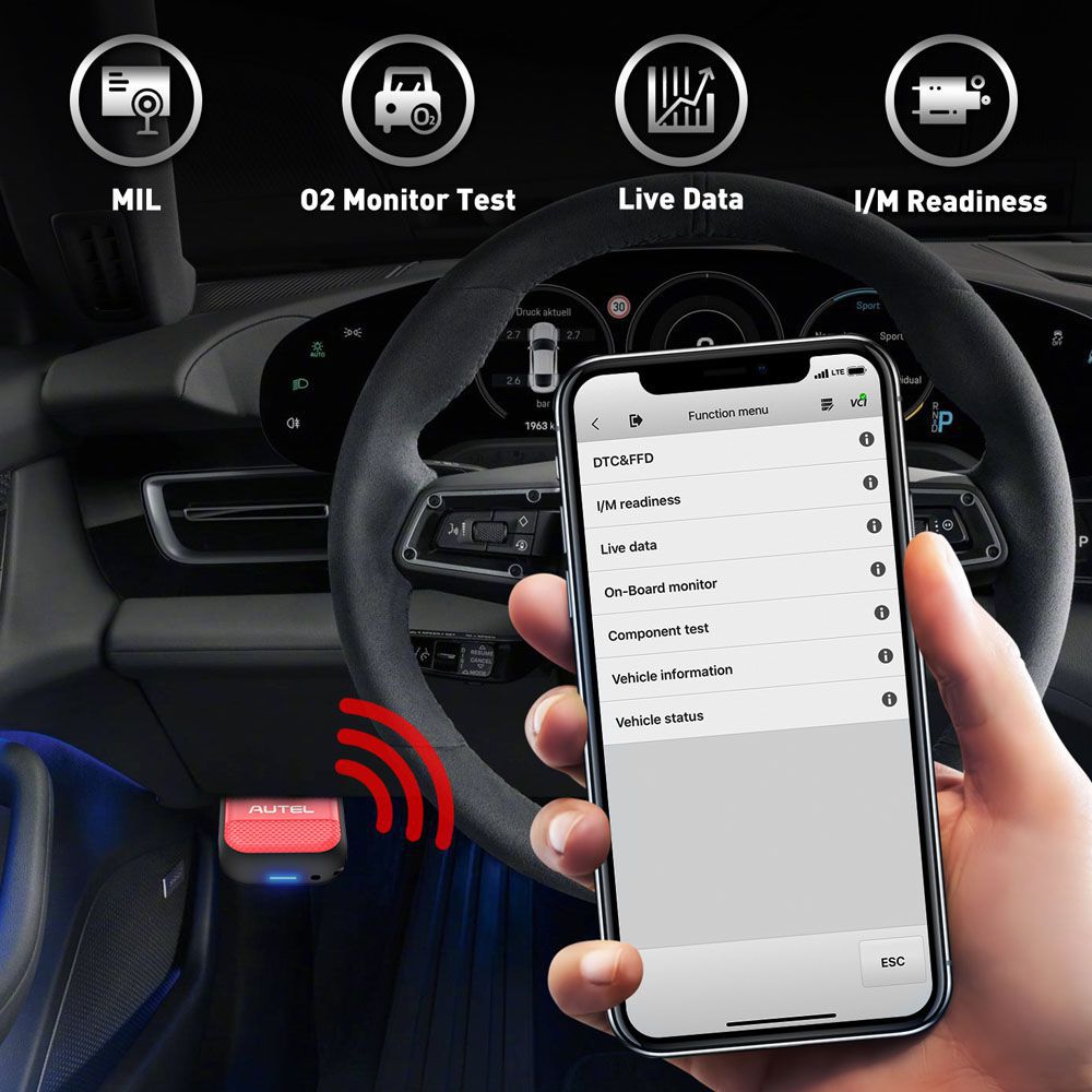 Autel maxiap ap20h Wireless Bluetooth OBD2 scanner for all vehicles with iOS and Android Systems