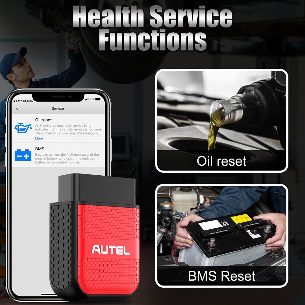 Autel maxiap ap20h Wireless Bluetooth OBD2 scanner for all vehicles with iOS and Android Systems