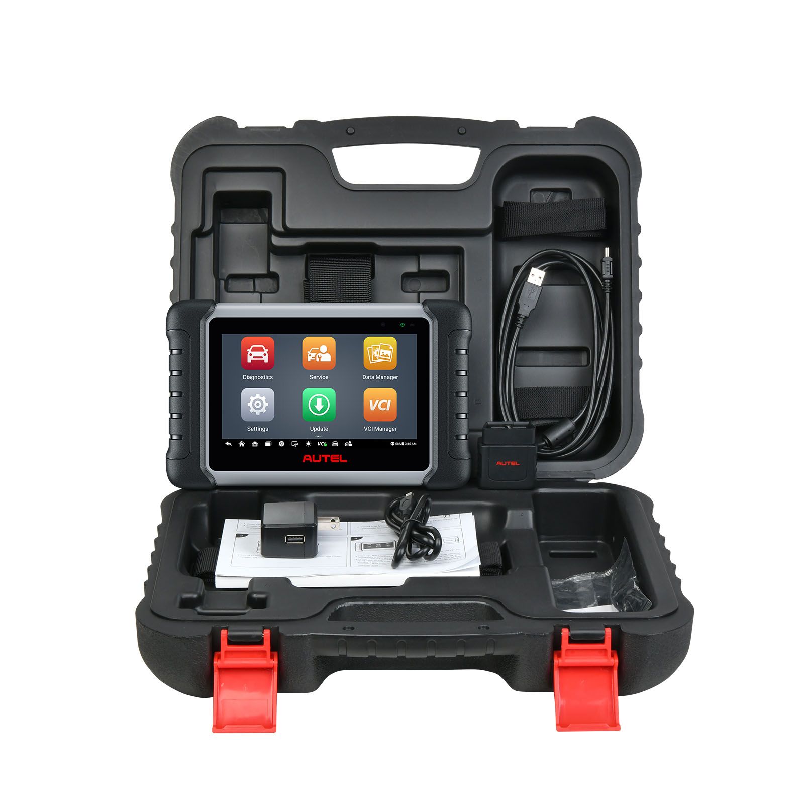 Autel MaxiCOM MK808BT PRO Outil de diagnostic de voiture, Tests actifs et scanner de contrôle bidirectionnel, 28+ services, FCA AutoAuth, Diagnostique sans fil