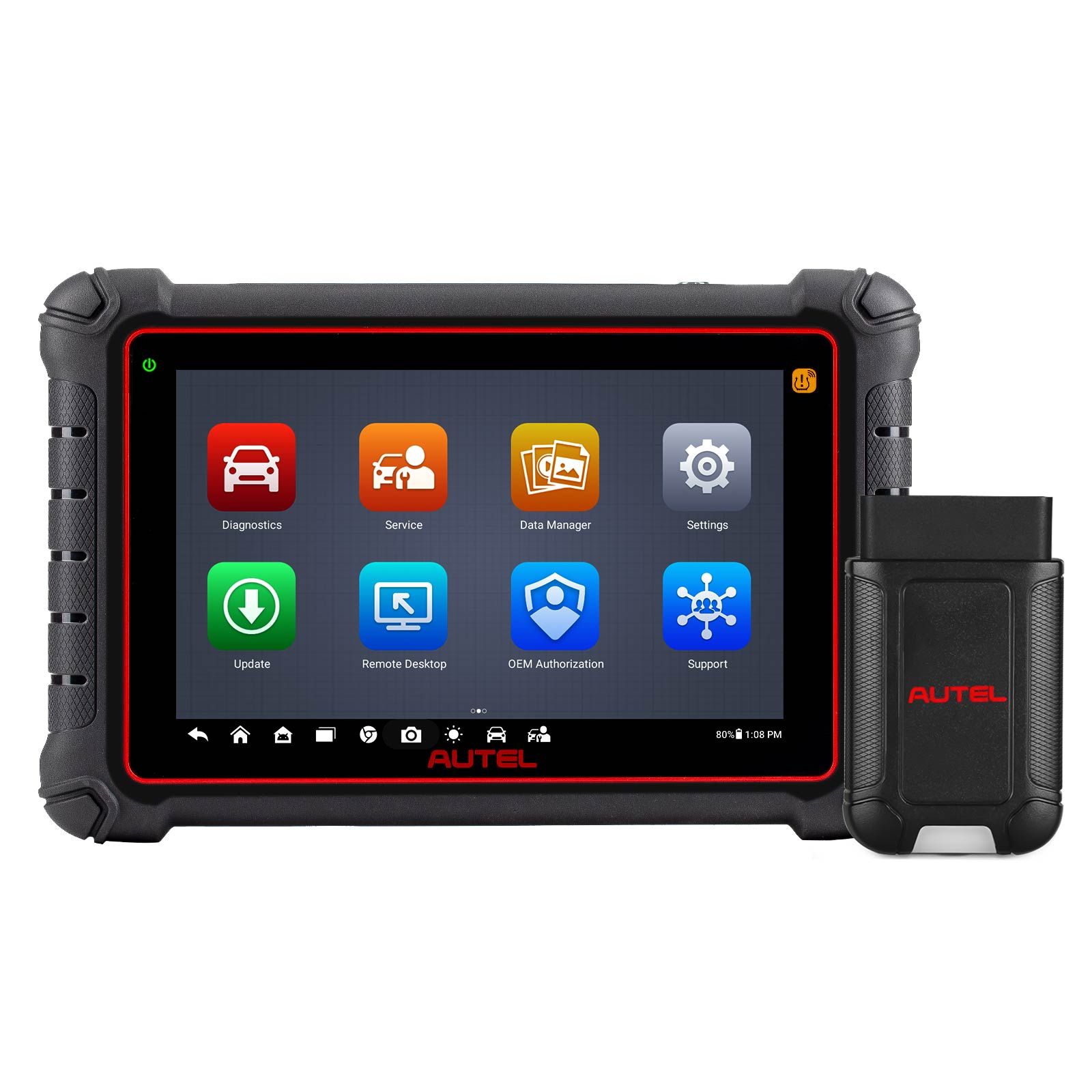 Scanner de diagnostic TPMS sans fil Autel MaxiCOM MK900TS MK900-TS avec Android 11 Support DoIP / CAN FD Protocoles et 40+ Services mis à niveau de MK808TS