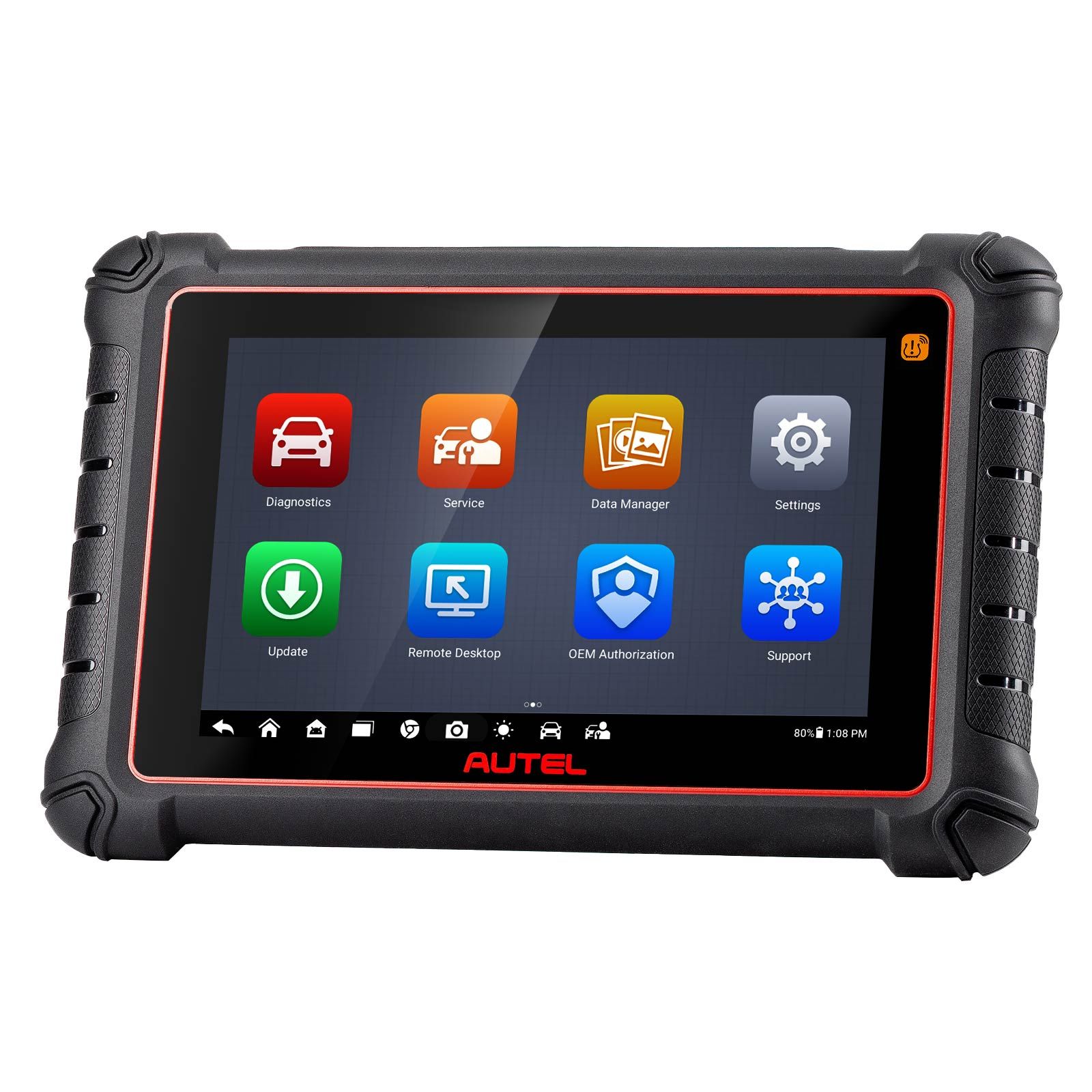 Scanner de diagnostic TPMS sans fil Autel MaxiCOM MK900TS MK900-TS avec Android 11 Support DoIP / CAN FD Protocoles et 40+ Services mis à niveau de MK808TS