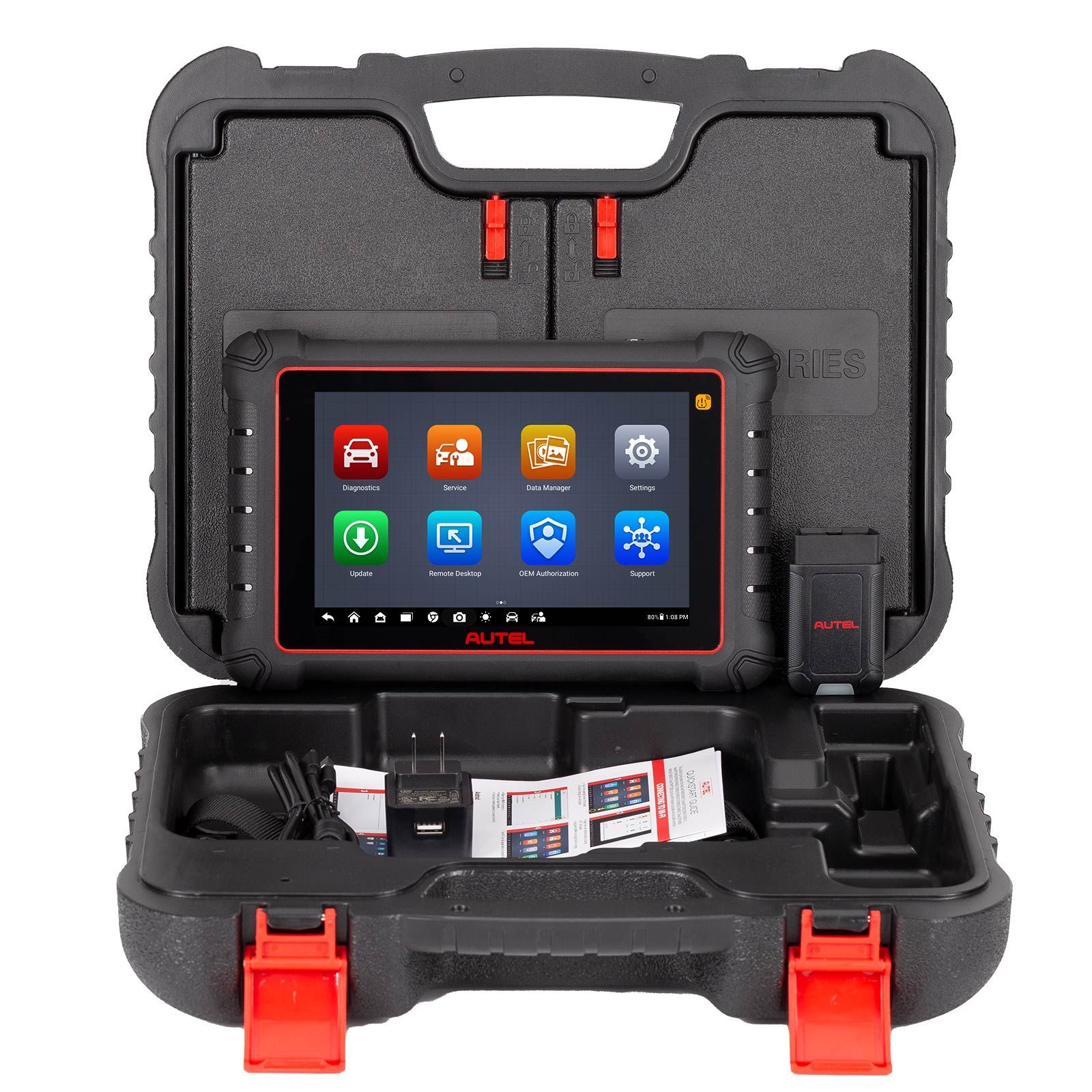 Scanner de diagnostic TPMS sans fil Autel MaxiCOM MK900TS MK900-TS avec Android 11 Support DoIP / CAN FD Protocoles et 40+ Services mis à niveau de MK808TS