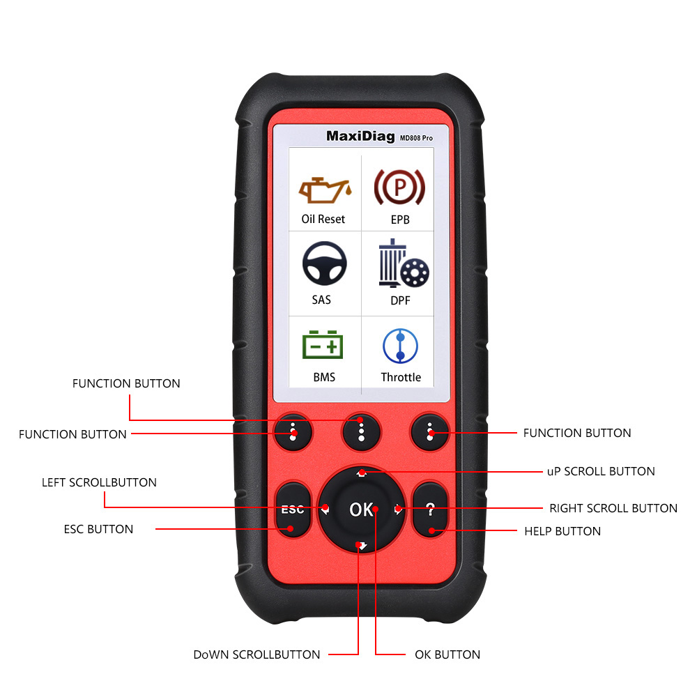 Autel MaxiDiag MD808 Pro All System Scanner (MD802 ALL+MaxicheckPro) Mise à jour gratuite en ligne
