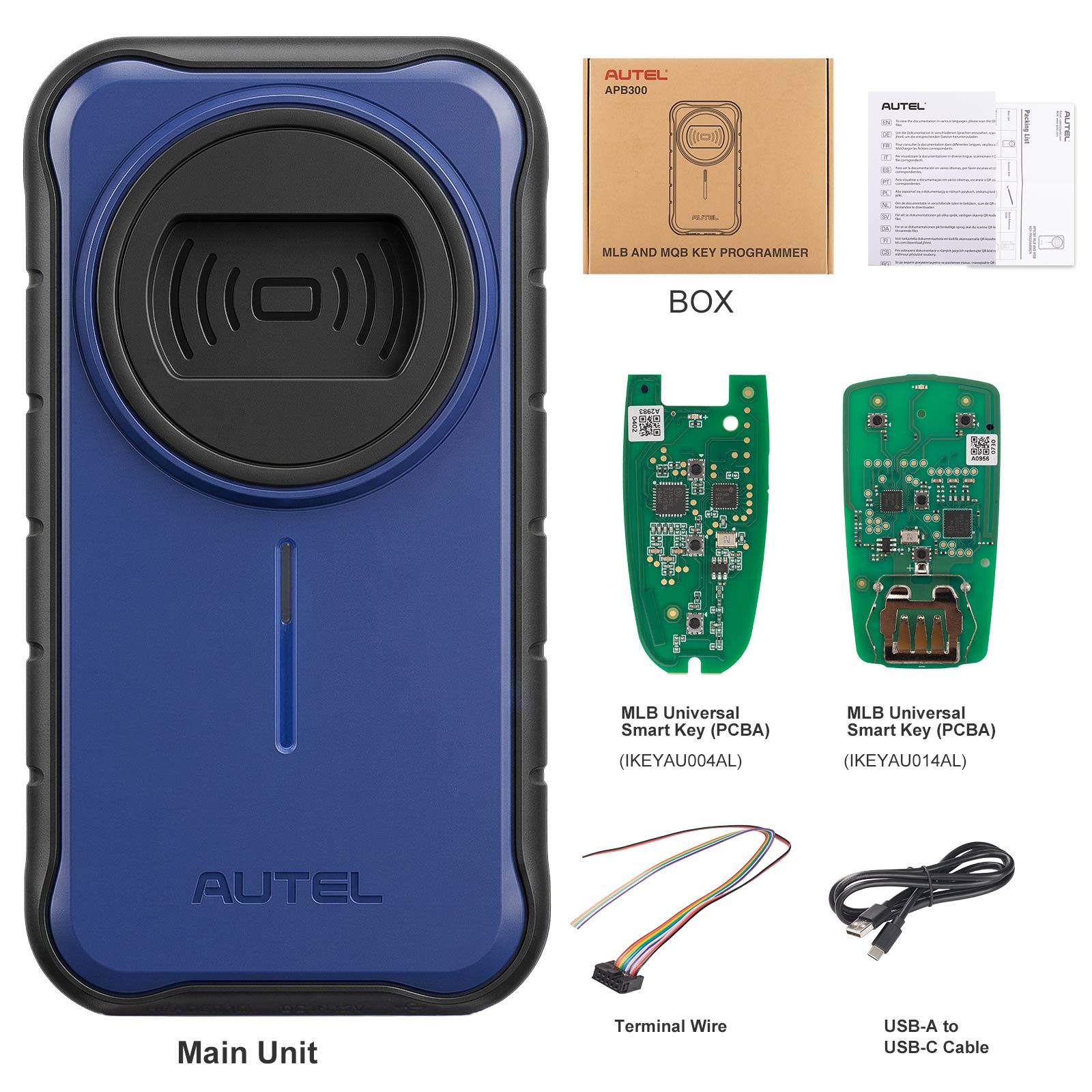 Programmateur de clés AUTEL MAXIIM APB300 pour véhicules Volkswagen MLB et MQB – 2 cartes clés offertes