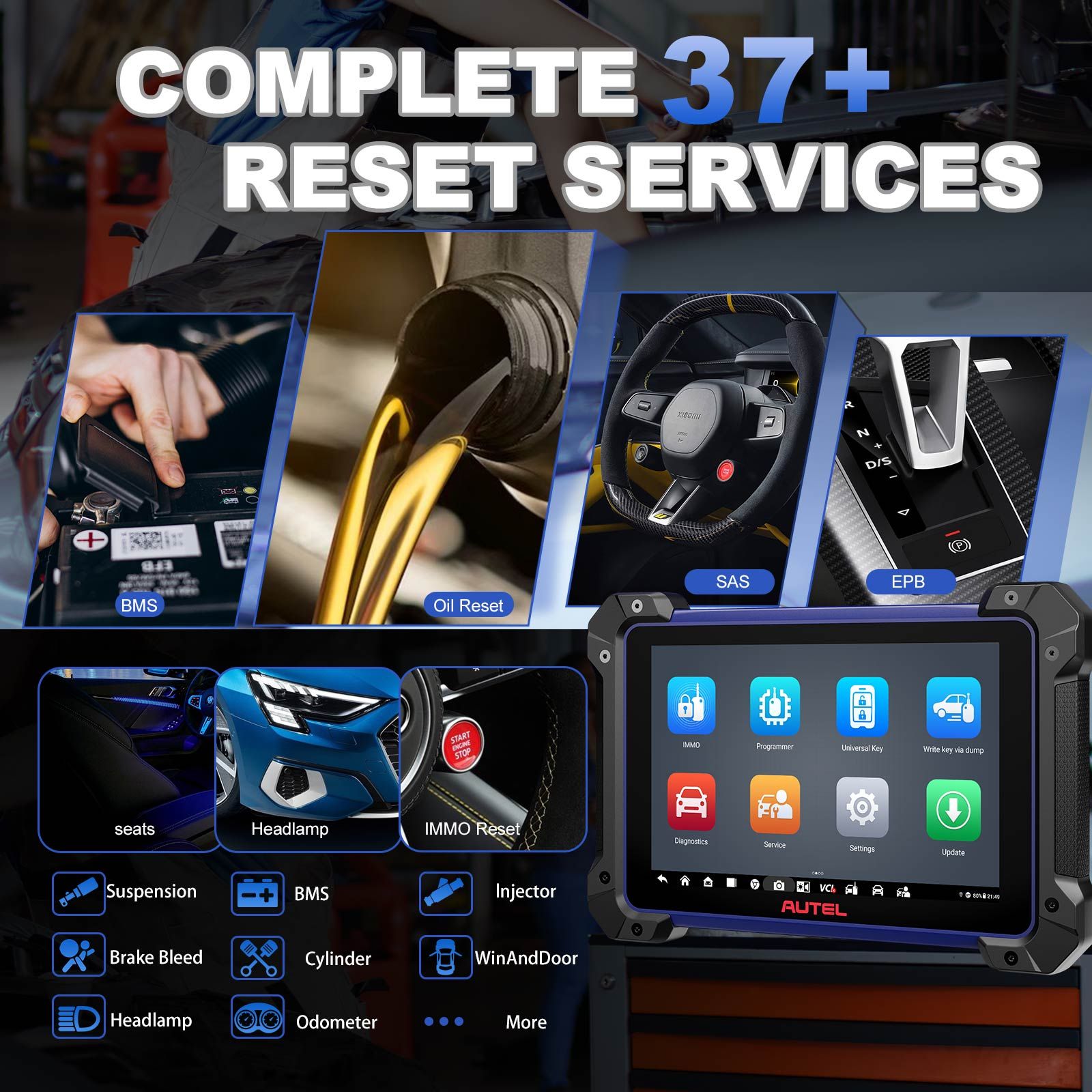 2025 Autel MaxiIM IM608 PRO II (Autel IM608 II) Kit complet avec JVCI+ Plus IMKPA Accessoires Obtenez gratuitement G-Box3 APB112