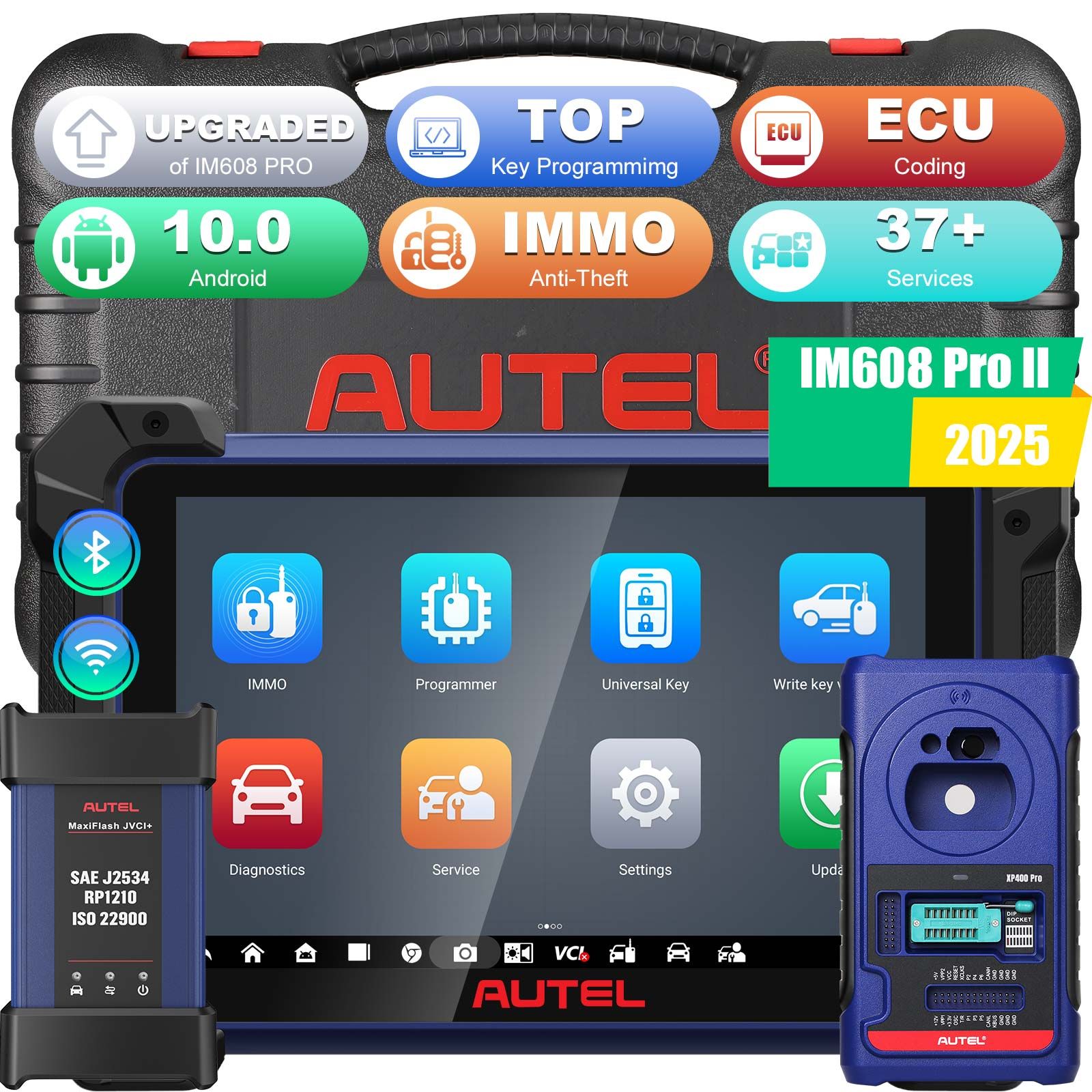 2025 Autel MaxiIM IM608 PRO II (Autel IM608 II) Kit complet avec JVCI+ Plus IMKPA Accessoires Obtenez gratuitement G-Box3 APB112