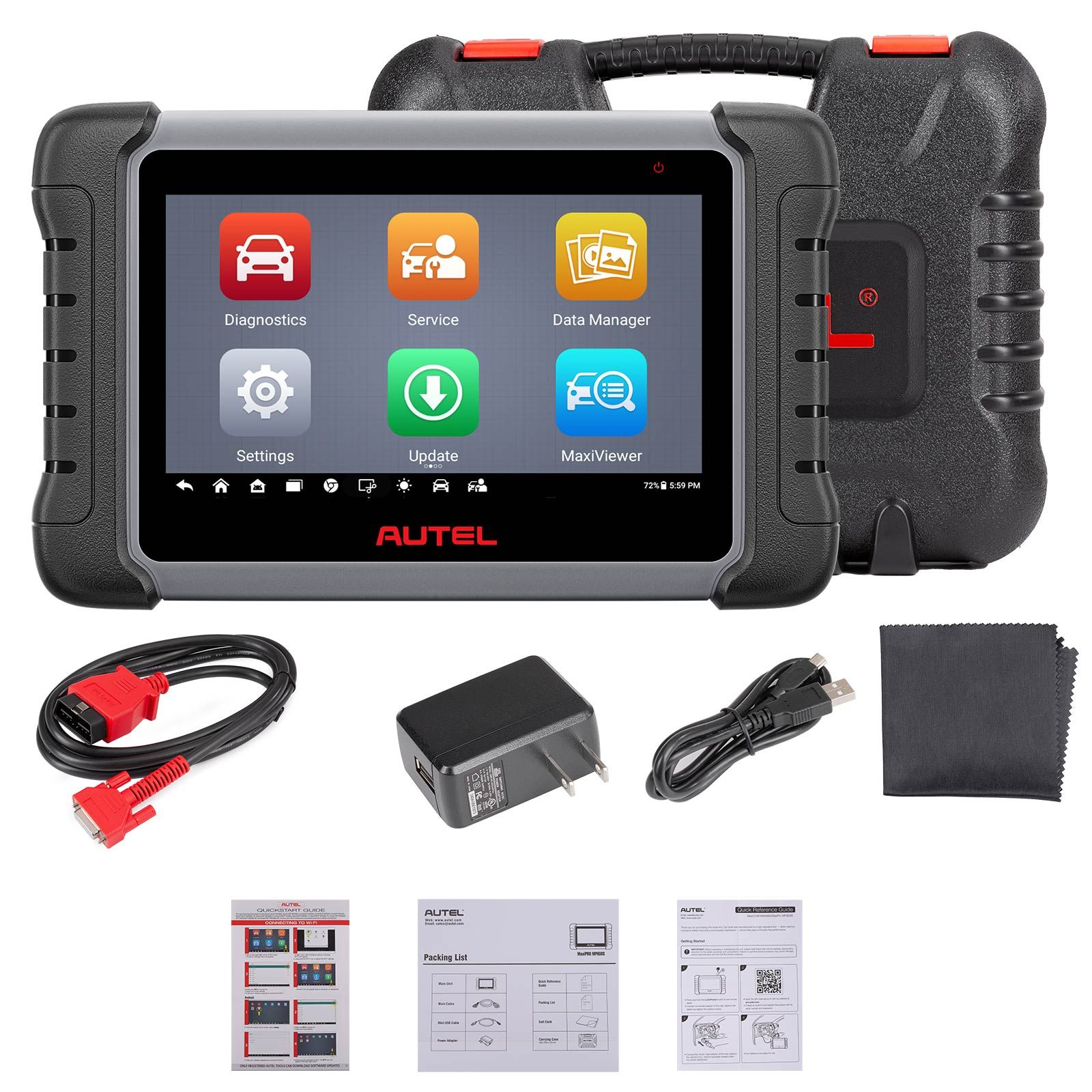 Autel MaxiPRO MP808S Outil de balayage bidirectionnel avec codage ECU Test actif 30+ Fonctions de service Travailler avec MV105/MV108 mis à niveau de MP808/MP808BT/MK808