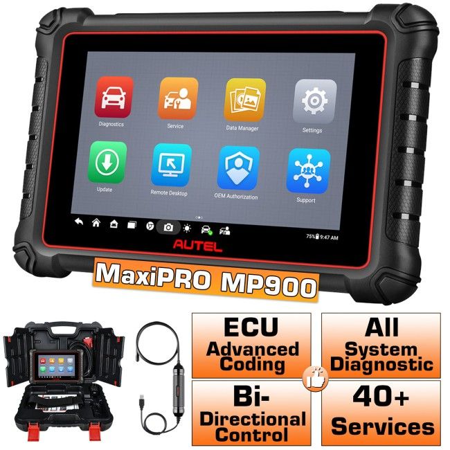 2025 Autel MaxiPRO MP900 All System Diagnostic Scanner Android 11.0 ECU Coding Bi-directional Control Upgraded Of MP808S / DS808S