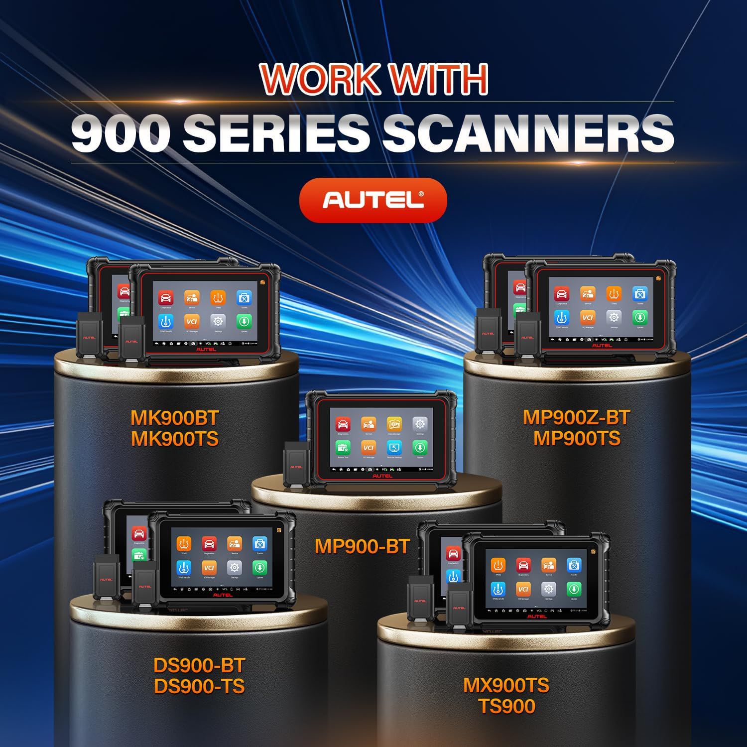 2025 Autel MaxiVCI V150 VCI150 Dongle sans fil, travail de protocole CAN FD / DOIP de soutien pour les scanners Autel 900 Series MK900BT MP900BT MP900Z-BT MP900TS