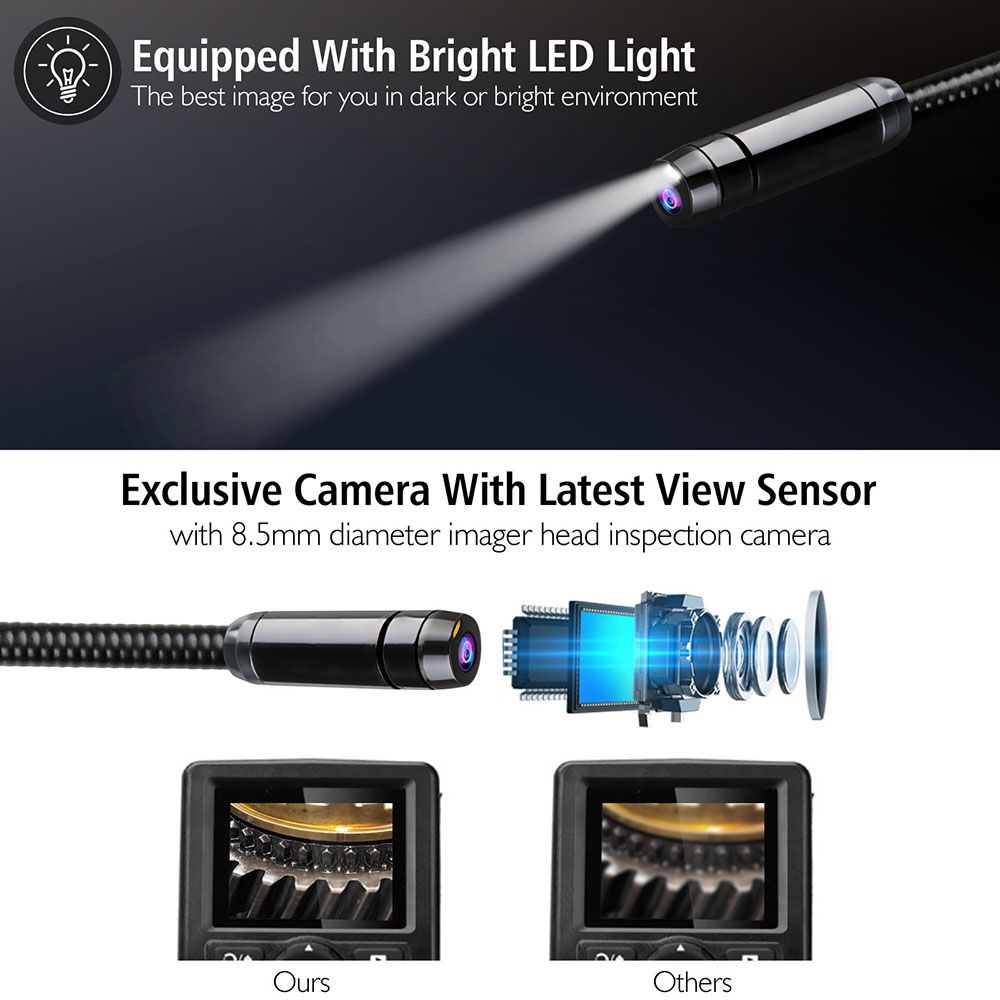 Autel MaxiVideo MV400/MV208 8.5mm Imager tête de remplacement MVIHC8.5 USB