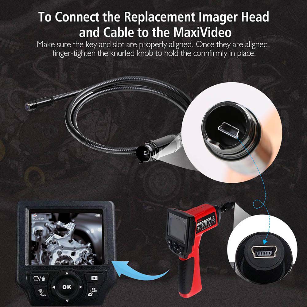 Autel MaxiVideo MV400/MV208 8.5mm Imager tête de remplacement MVIHC8.5 USB