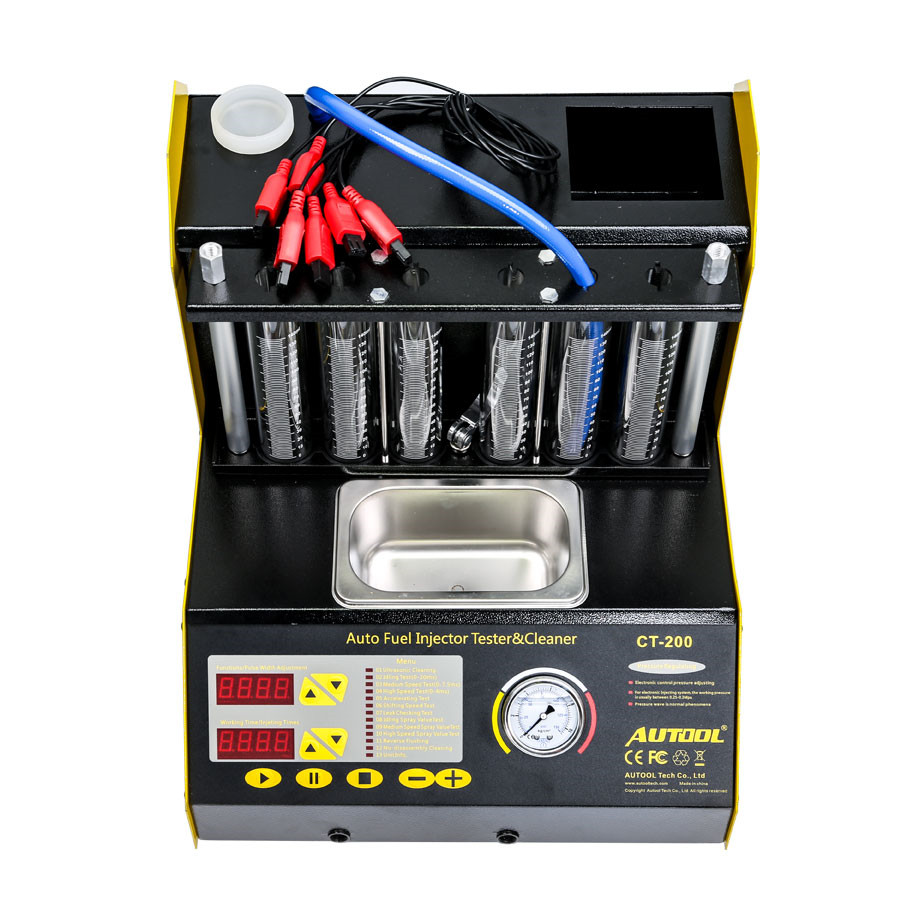Autoct200 Ultrasonic Fuel Injection Cleaner and Test Instrument Supporting 1V / 220v and English Panel