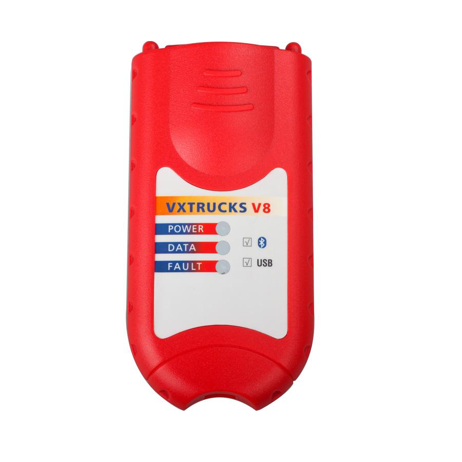 Nexiq Bluetooth version vxcar - V8 USB link Wireless Diagnostic Interface with all Adaptors (Red)
