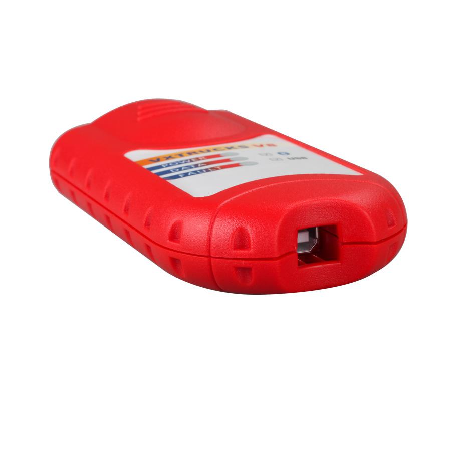 Nexiq Bluetooth version vxcar - V8 USB link Wireless Diagnostic Interface with all Adaptors (Red)