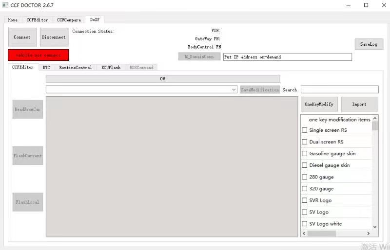 CCF Doctor Editor 3.2.1 pour 2017-2024 JLR Jaguar via OBD2 Aucun travail d'expédition nécessaire pour le câble ENET