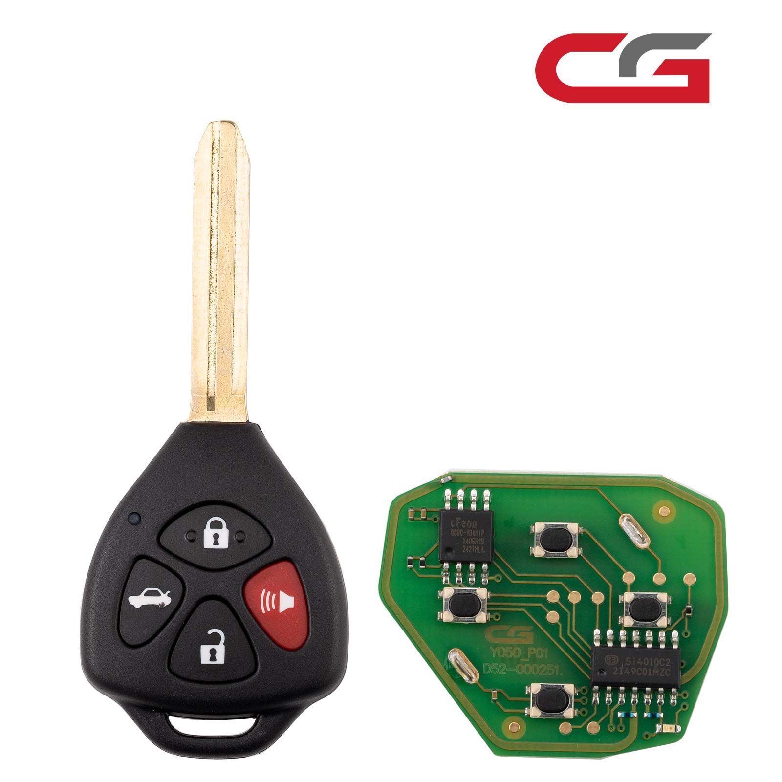 CG A05-3+1 TOYO.TA(3+1) télécommande de fil de 4 boutons utilisée avec le programmeur de clé à distance CGDI K2 5pcs/lot