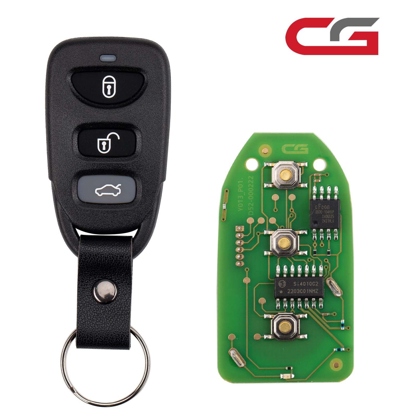 CG A09-3+1 HYU.D Style (séparé-3 + 1BTN)) 4 boutons fil télécommande utilisé avec CGDI K2 programmeur clé 5pcs / lot