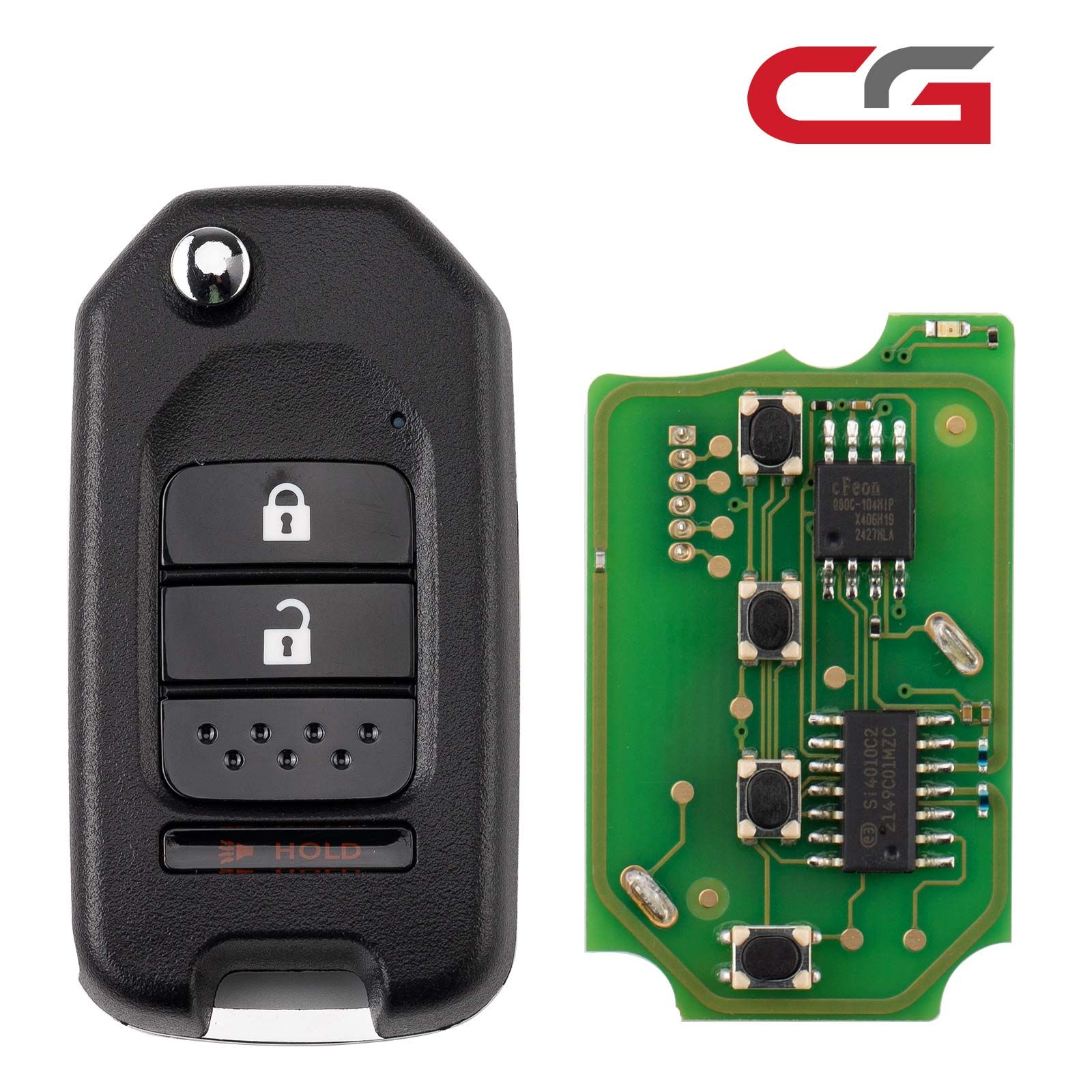 CG A10-2 + 1 HON.D Style (Flip-2 + 1BTN) 3 boutons fil télécommande utilisé avec CGDI K2 programmateur clé à distance 5pcs / lot