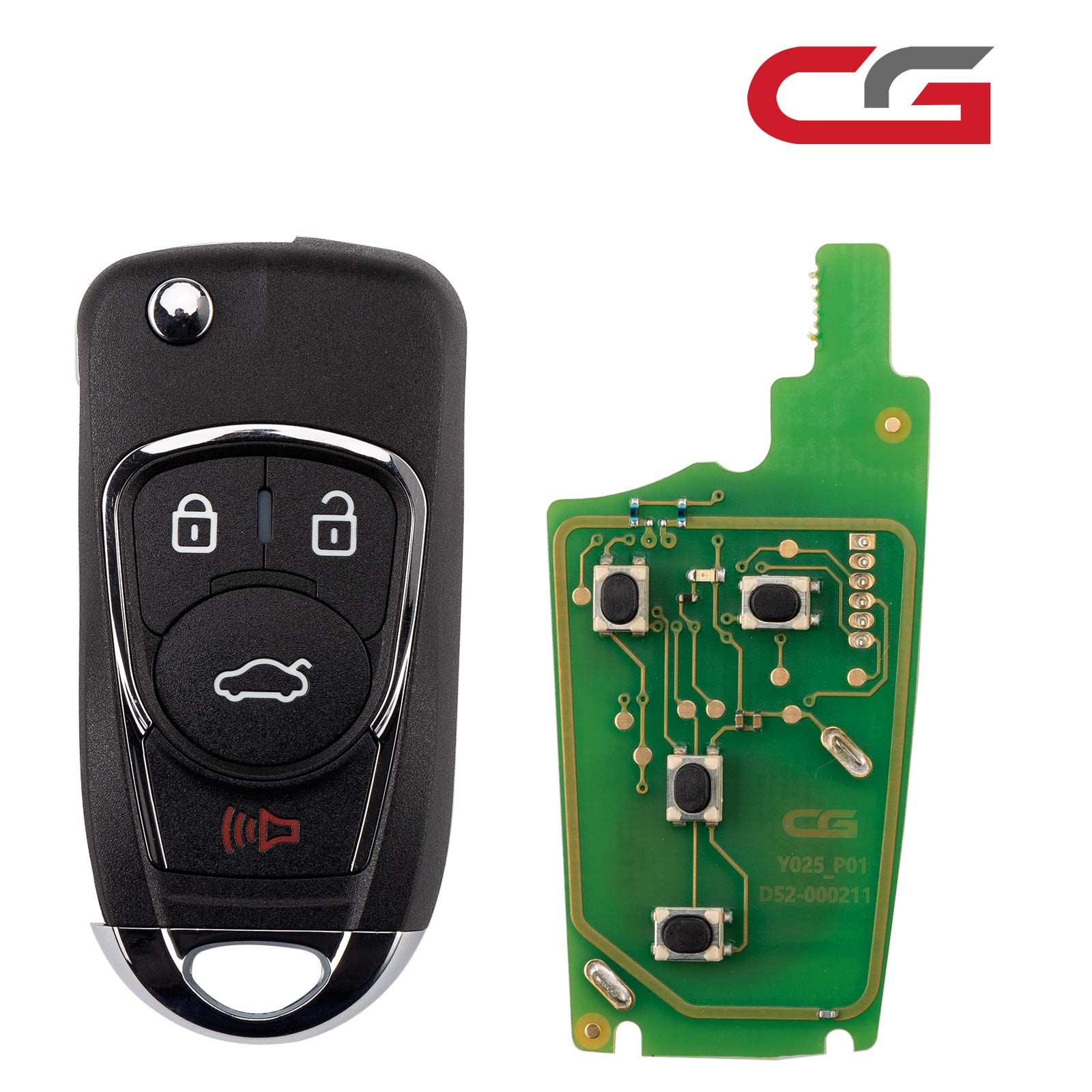 CG A22-3+1 BUI.C nouveau style (Flip-4BTN) 4 boutons fil télécommande utilisé avec CGDI K2 programmeur clé 5pcs / lot