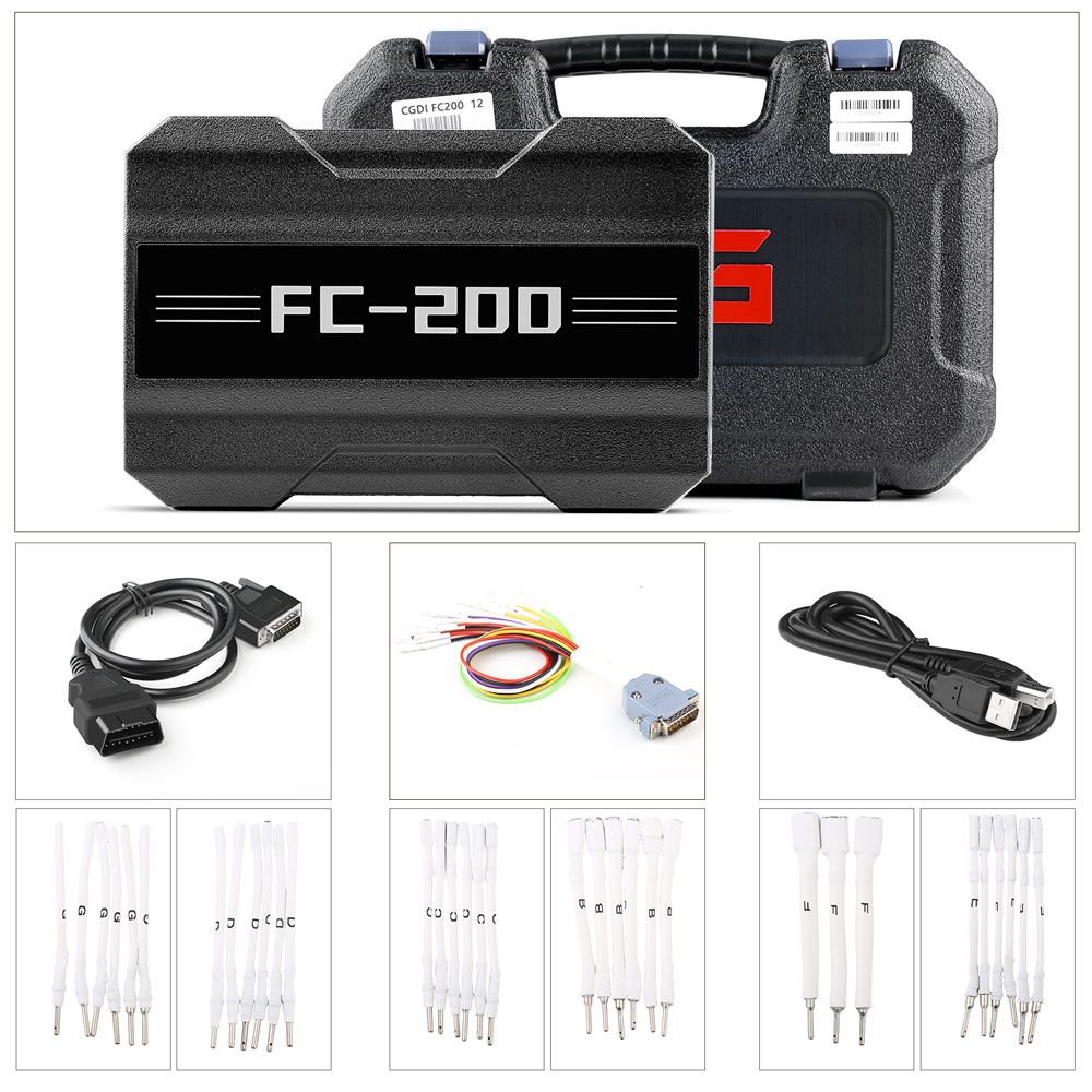 CG FC200 ECU Programmer Version complète avec nouveaux adaptateurs Set 6HP & 8HP / MSV90 / N55 / N20 / B48 / B58 et adaptateur MPC5XX pour EDC16 / ME9.0