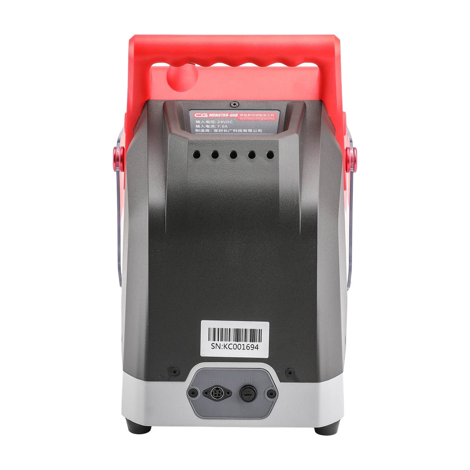 CGDI MONSTER G08 Machine de coupe de clé avec pince T5 Batterie intégrée, Bluetooth et WiFi, base de données de clés de véhicule prend en charge une coupe rapide et stable