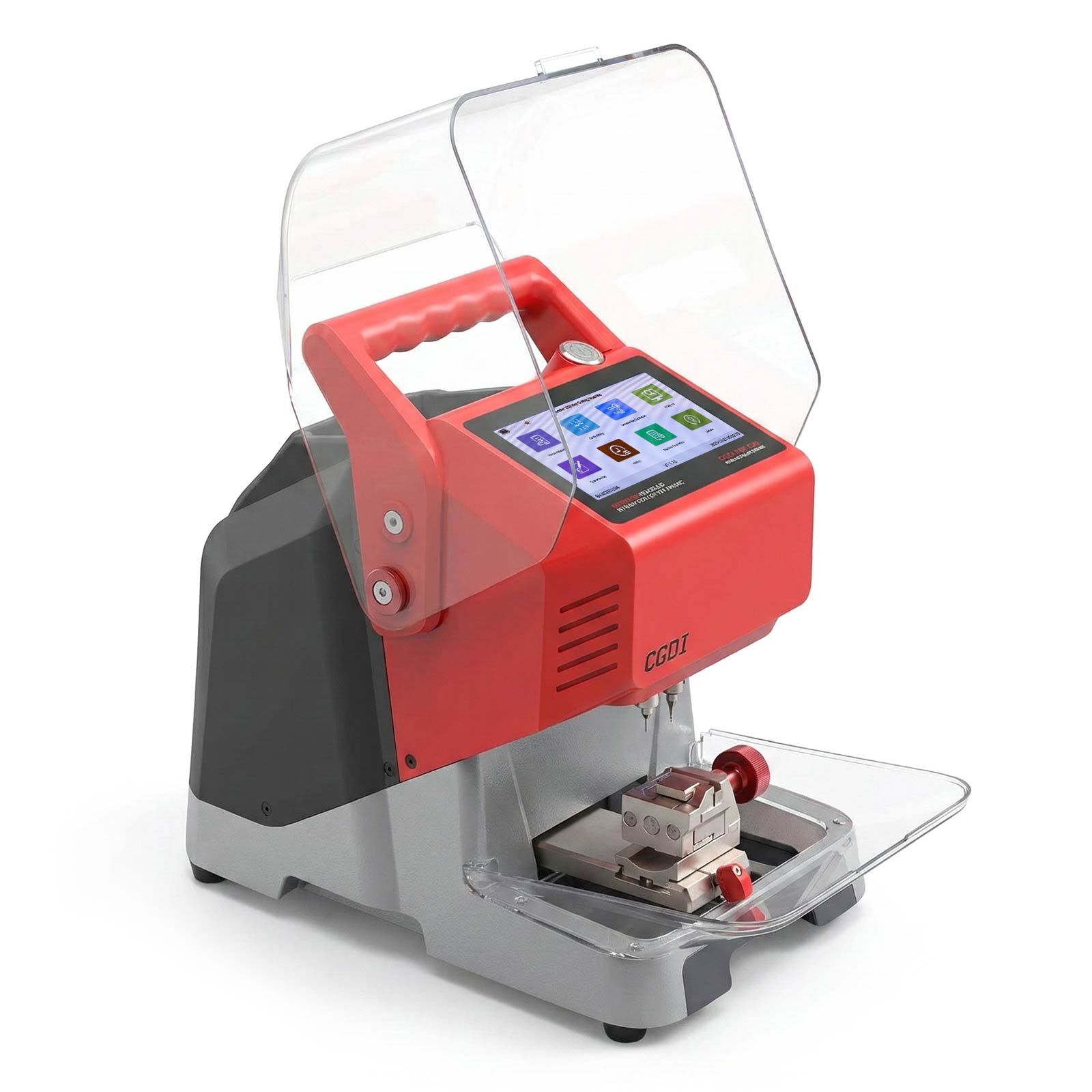 CGDI MONSTER G08 Machine de coupe de clé avec pince T5 Batterie intégrée, Bluetooth et WiFi, base de données de clés de véhicule prend en charge une coupe rapide et stable
