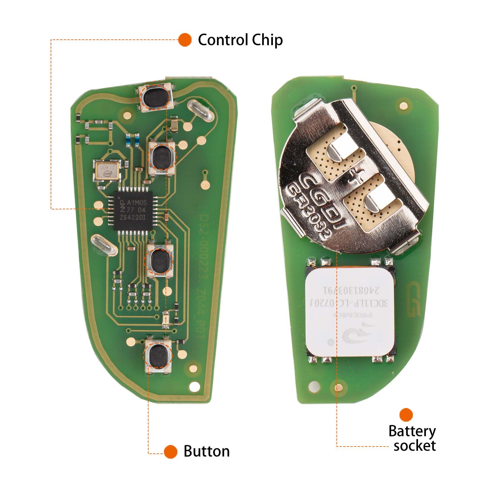 CG ZA02-4 BMW DF Blade (4BTN) 4 boutons Smart Remote utilisé avec CGDI K2 Programmateur de clé à distance 5pcs/lot