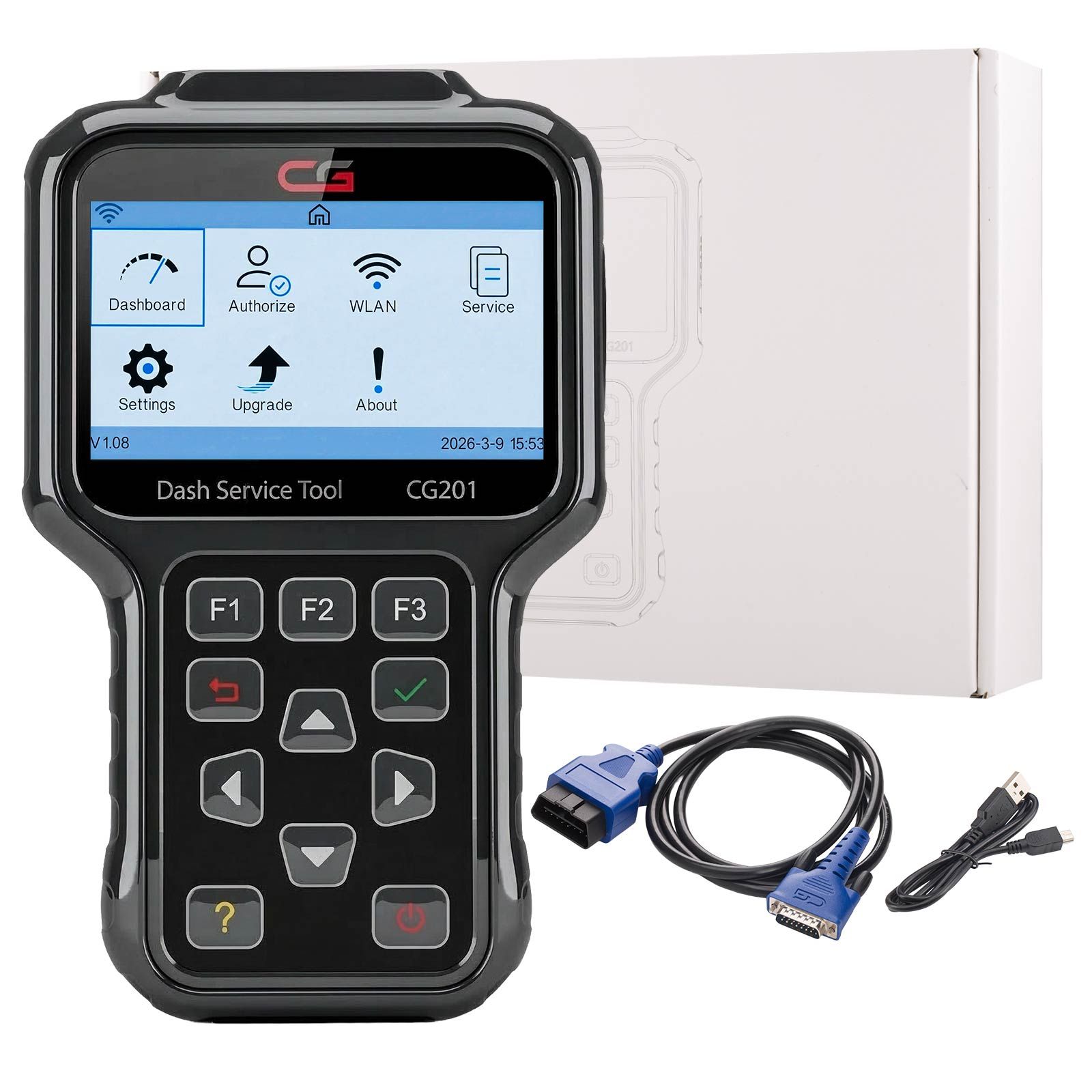 Programmateur CGDI CG201 2026 – Correction de kilométrage pour Toyota, Audi, VW, Chevrolet, Ford via OBD avec mise à jour en ligne gratuite à vie