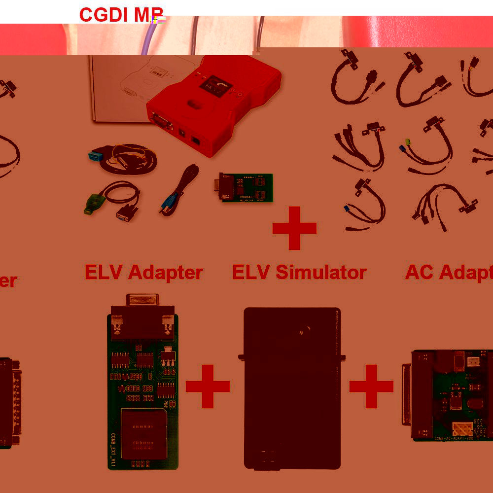 Cgdi Mb avec adaptateur complet, y compris ligne d'essai EIS / ELV + adaptateur ELv + simulateur ELv + adaptateur AC avec nouvelle Diode