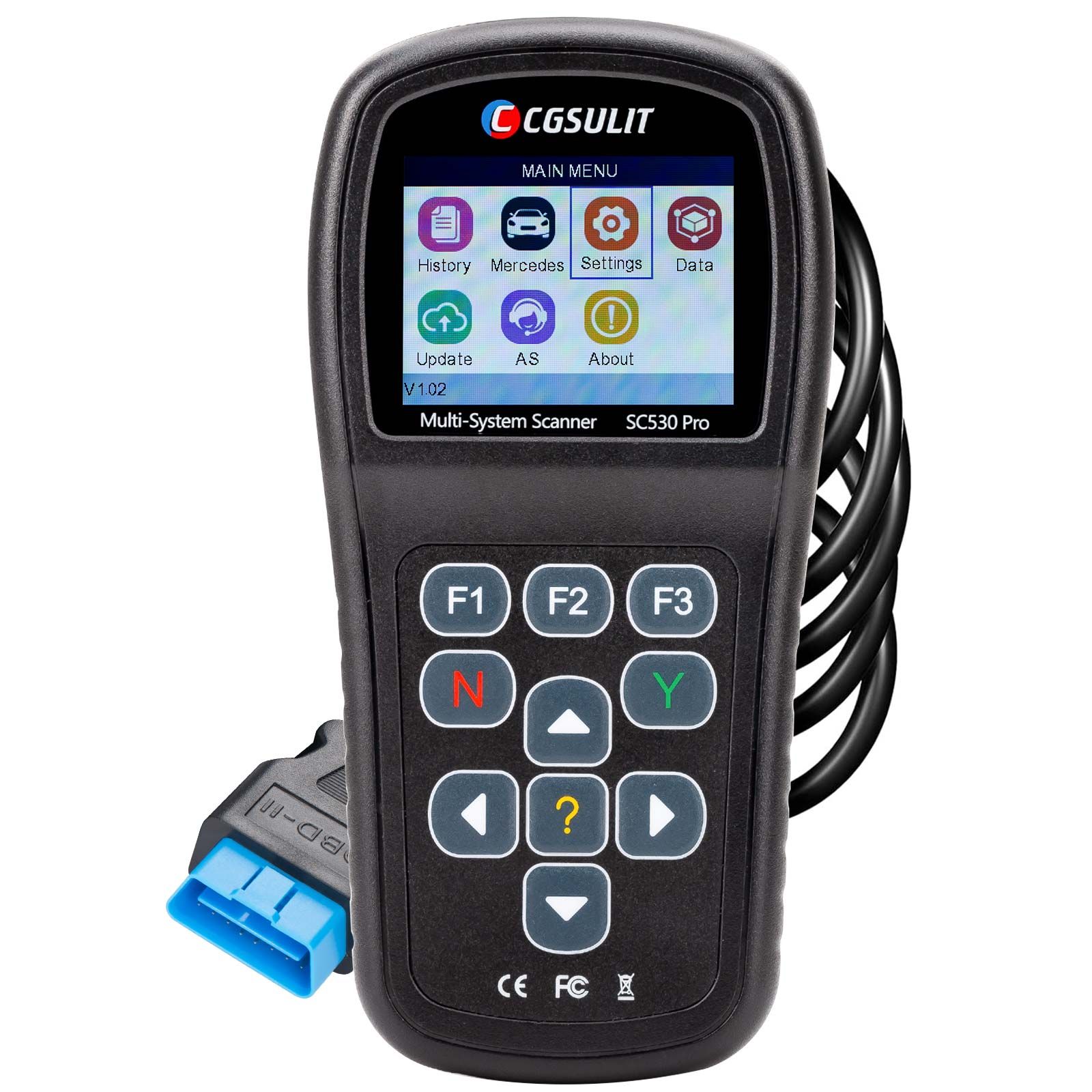 2025 CGSULIT SC530 Pro pour BENZ outil de balayage bidirectionnel du scanner OBD2 de diagnostic du système complet