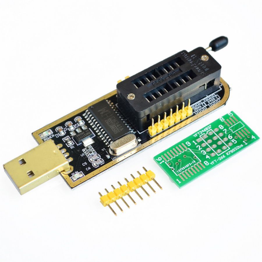 Ch341a 24 25 Series EEPROM Flash BIOS USB Program module + soic8 sop8 EEPROM 93cxx / 25cxx / 24cxx diy kit test jacket