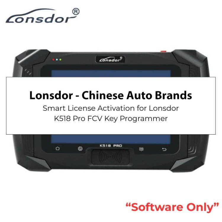 Licence de marques automobiles chinoises CHANGHE/BRILLIANCE/HAFEI/HAWTAI/CHANGAN/DONGFENG/SOUEAST/ZOTYE/YEMA/BESTURN/PROTON/NETA pour Lonsdor K518 Pro FCV
