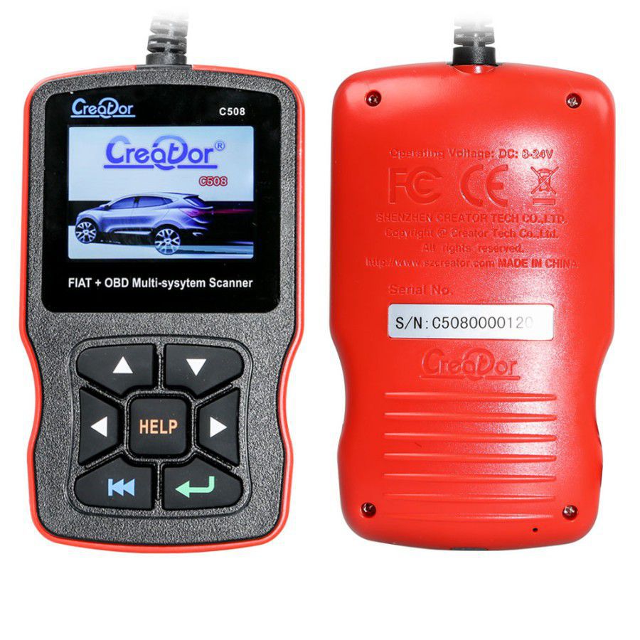 Creator c508 OBDII / eobd Multi - system scanner for Fiat / Alfa / abrath / Lancia airbag / ABS Scanning Tool