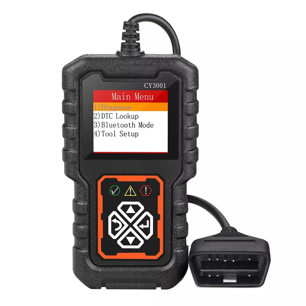 CY3001 OBD2 Code de défaut de lecteur de code clair EOBD OBD 2 Batterie de moteur de scanner O2 Capteur outil de diagnostic de voiture d'affichage numérique