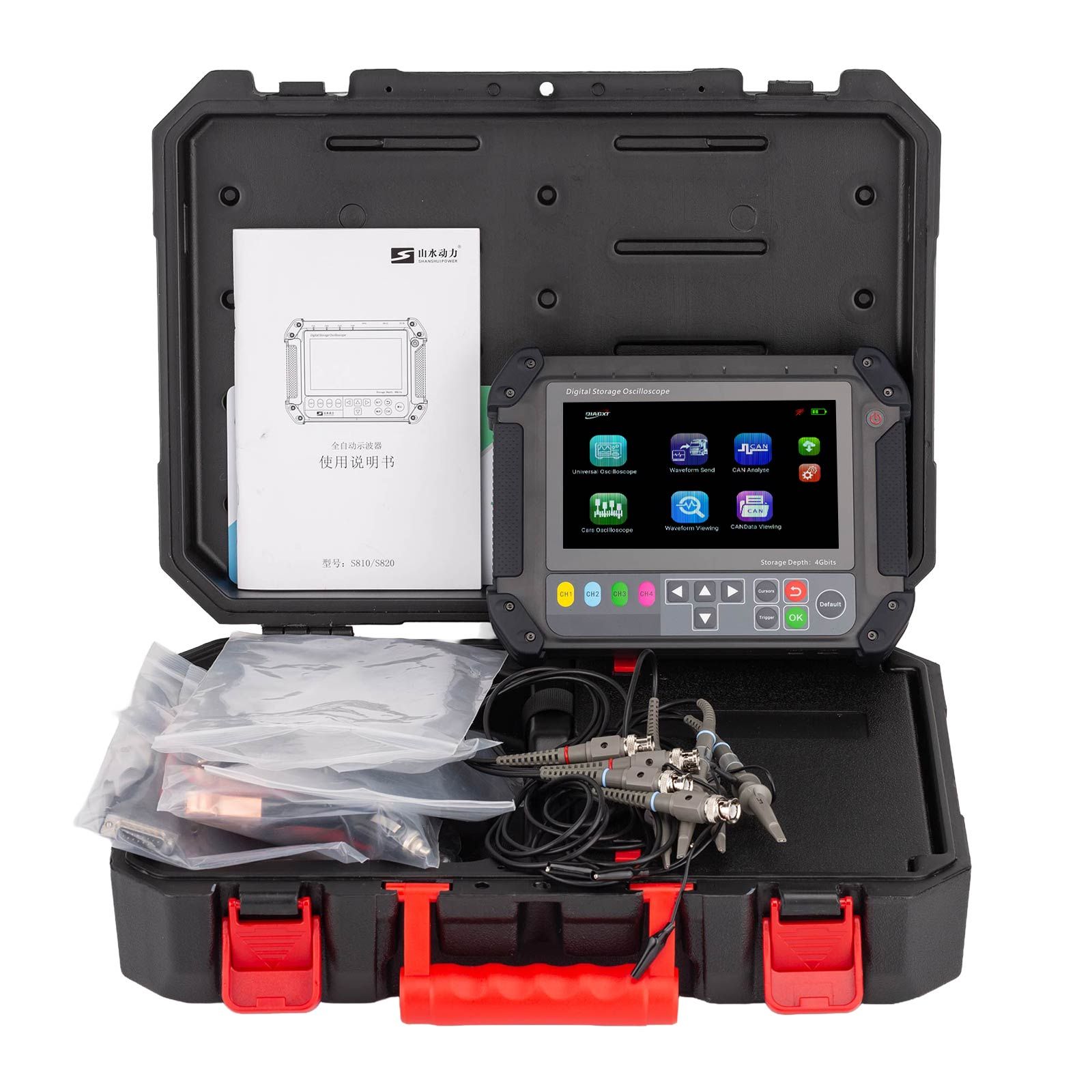 Oscilloscope universel DIAGXT T80 et oscilloscope automobile