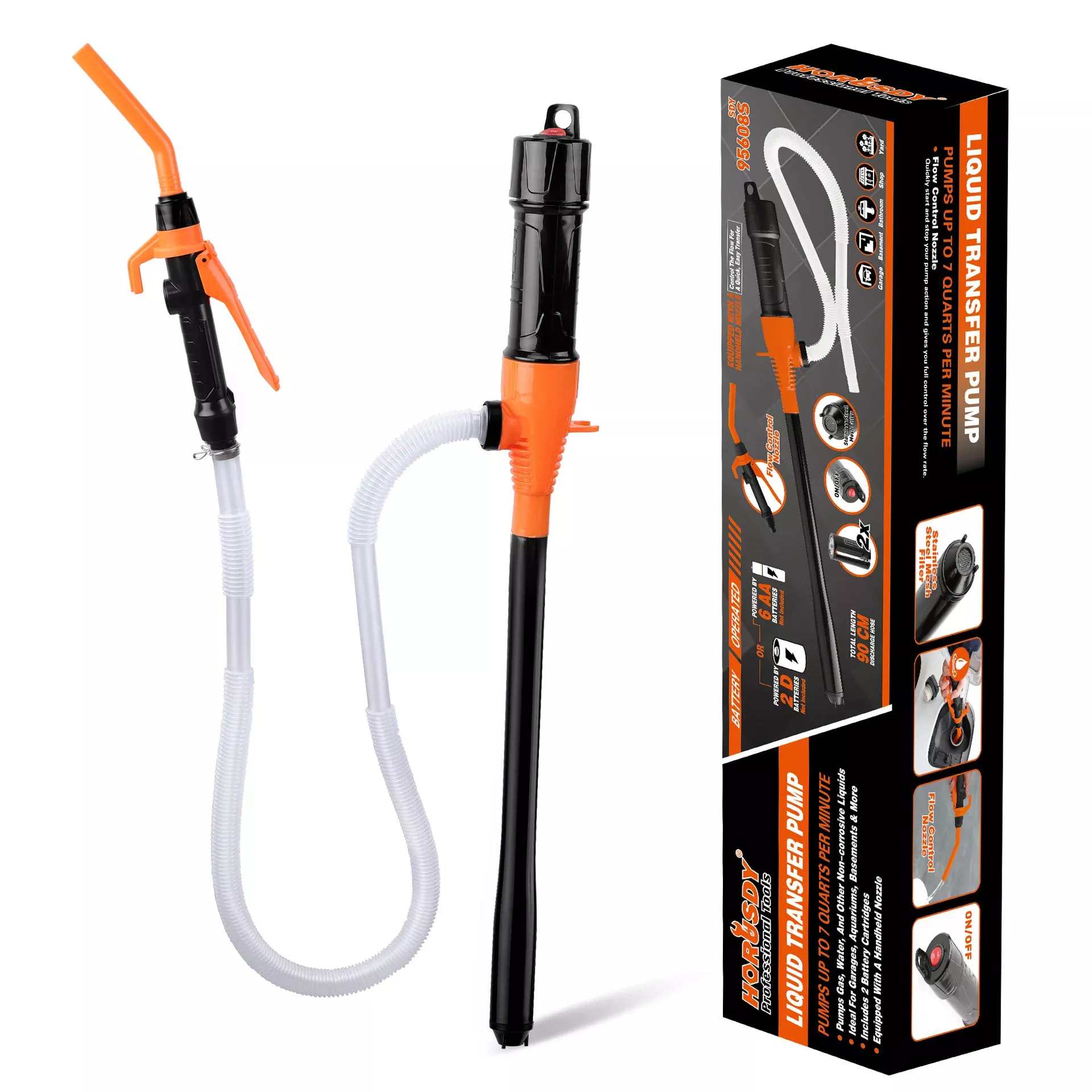 Pompe à huile électrique Siphon pompe de transfert de liquide pompe à main exploitée eau GasToolsFluid Extractor pour bateaux de moto de voiture