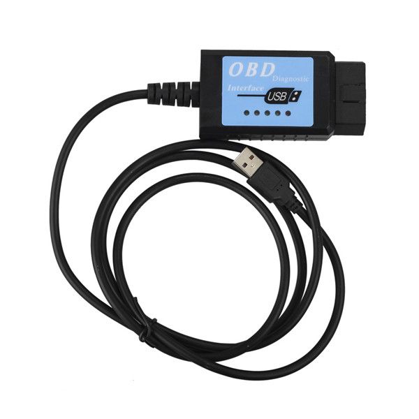 USB elm327 V1.4 Plastic obdi - eobd - can Scanner and ft32rl Chip Software V2.1