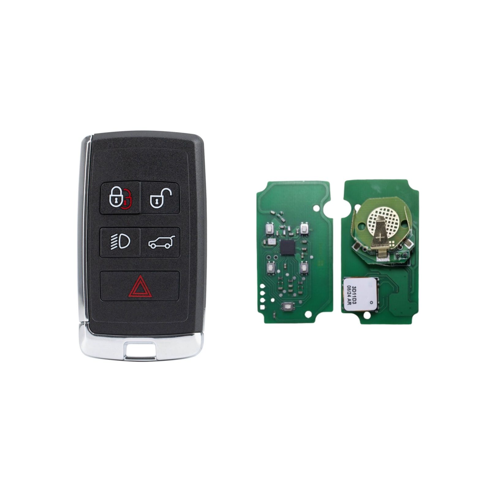 EONEBOSS JLR Key PCB avec Key Shell pour Jaguar Land Rover 2018-2021 Fréquence: 315MHz / 433MHz
