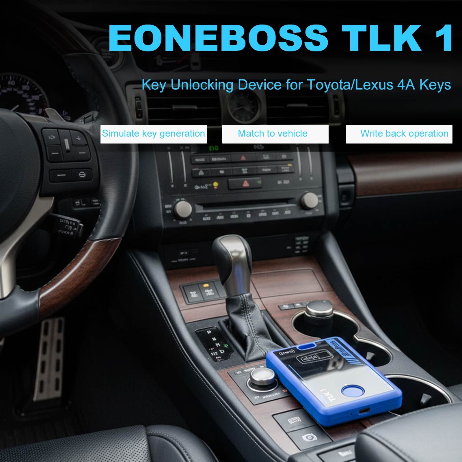 EONEBOSS TLK1 Déverrouilleur de Clés Plus GODIAG IM001 Outil de Réutilisation pour Toyota et Lexus – Prise en Charge des Clés 8A-AA, BA, B9, B8 und 4A-AA, BA