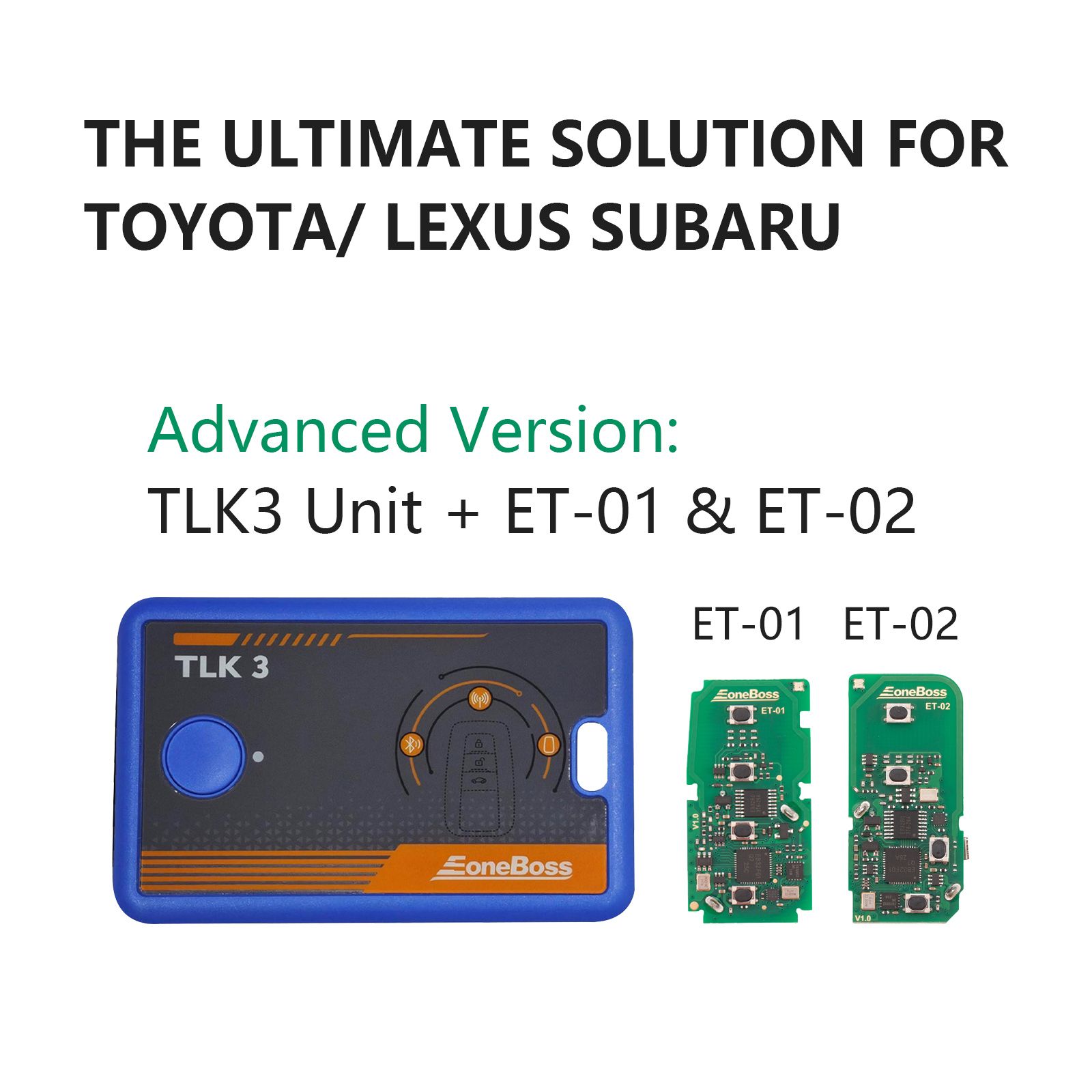 Kit EONEBOSS TLK3 2026 Version Avancée – Unité TLK3, ET-01 und ET-02 pour Toyota, Lexus und Subaru