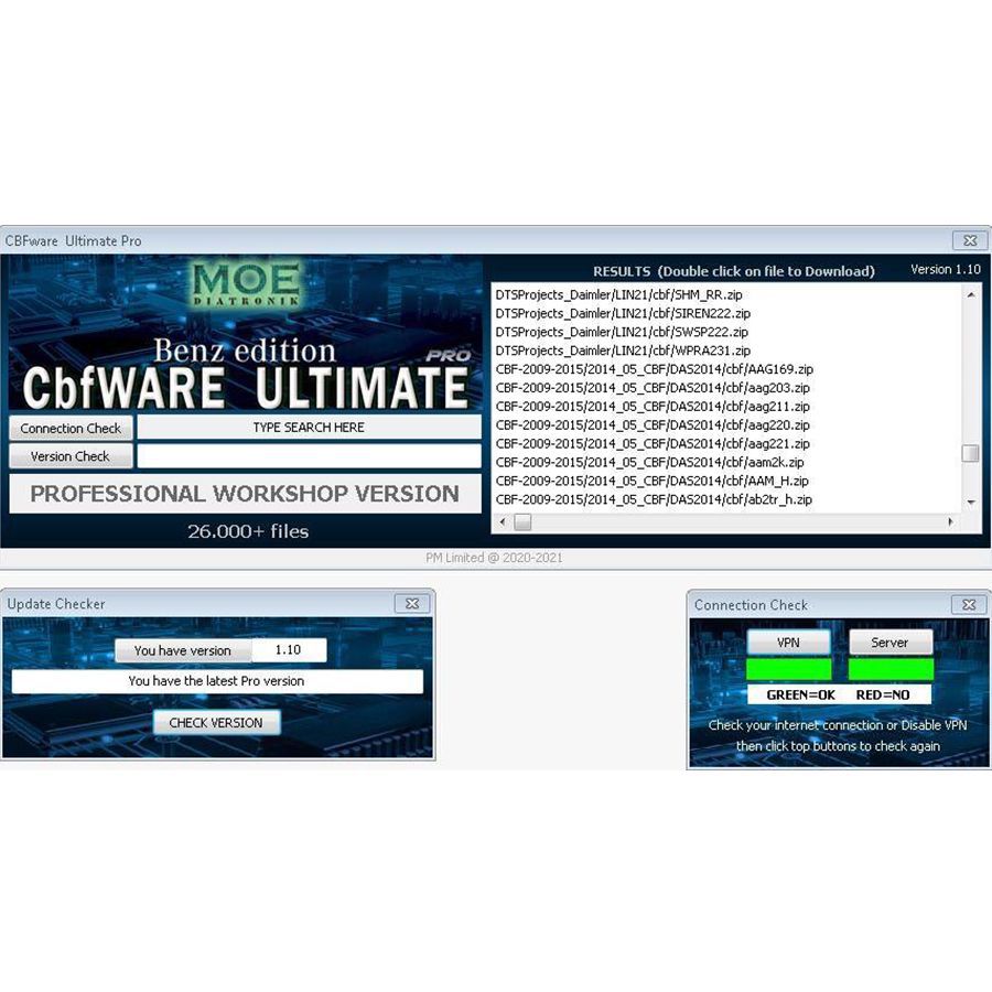 Flashware Ultimate pro et cbfware Ultimate Pro 1 an accès professionnel illimité (365 jours) pour tous les ateliers Mercedes - Benz