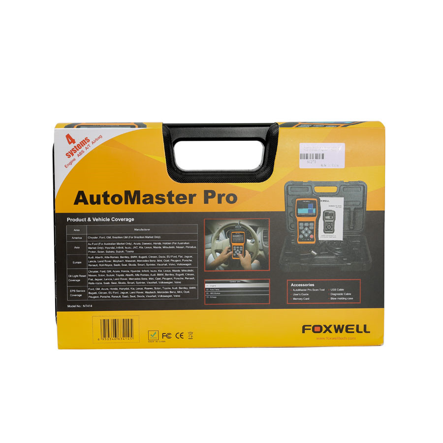 Fxwell nt414 automobile 4 System Diagnostic tool support automobile 2015