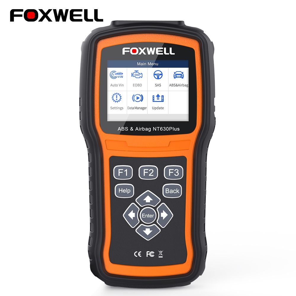 Foxwell nt630 plus OBD2 Automotive Diagnostic tool ABS Exhaust Bag Reset SAS Calibration code reader odb2 OBD2 Automotive scanner