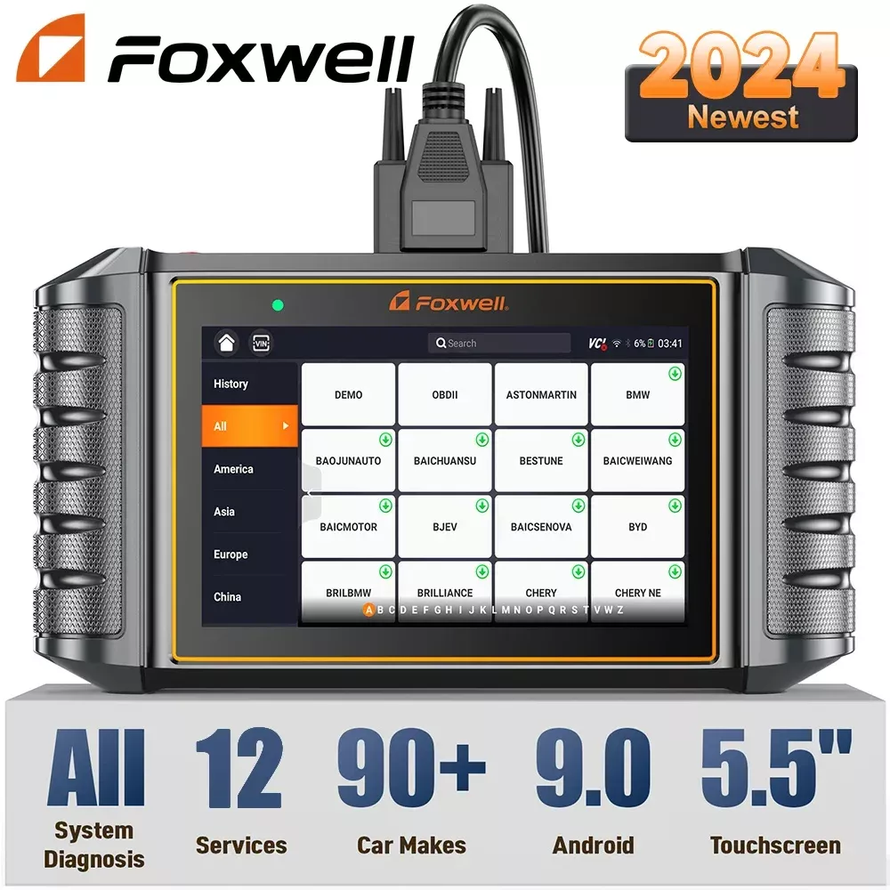 Foxwell NT726 OBD2 scanner tous les systèmes huile EPB 12 réinitialiser D.PF lecteur de code d'enregistrement de batterie OBD 2 outils de diagnostic de voiture