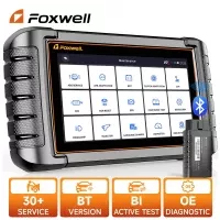 FOXWELL NT809BT OBD2 Bluetooth scanner automobile tout outil de numérisation bidirectionnelle du système 30+ outil de diagnostic de lecteur de code OBD2 de réinitialisation