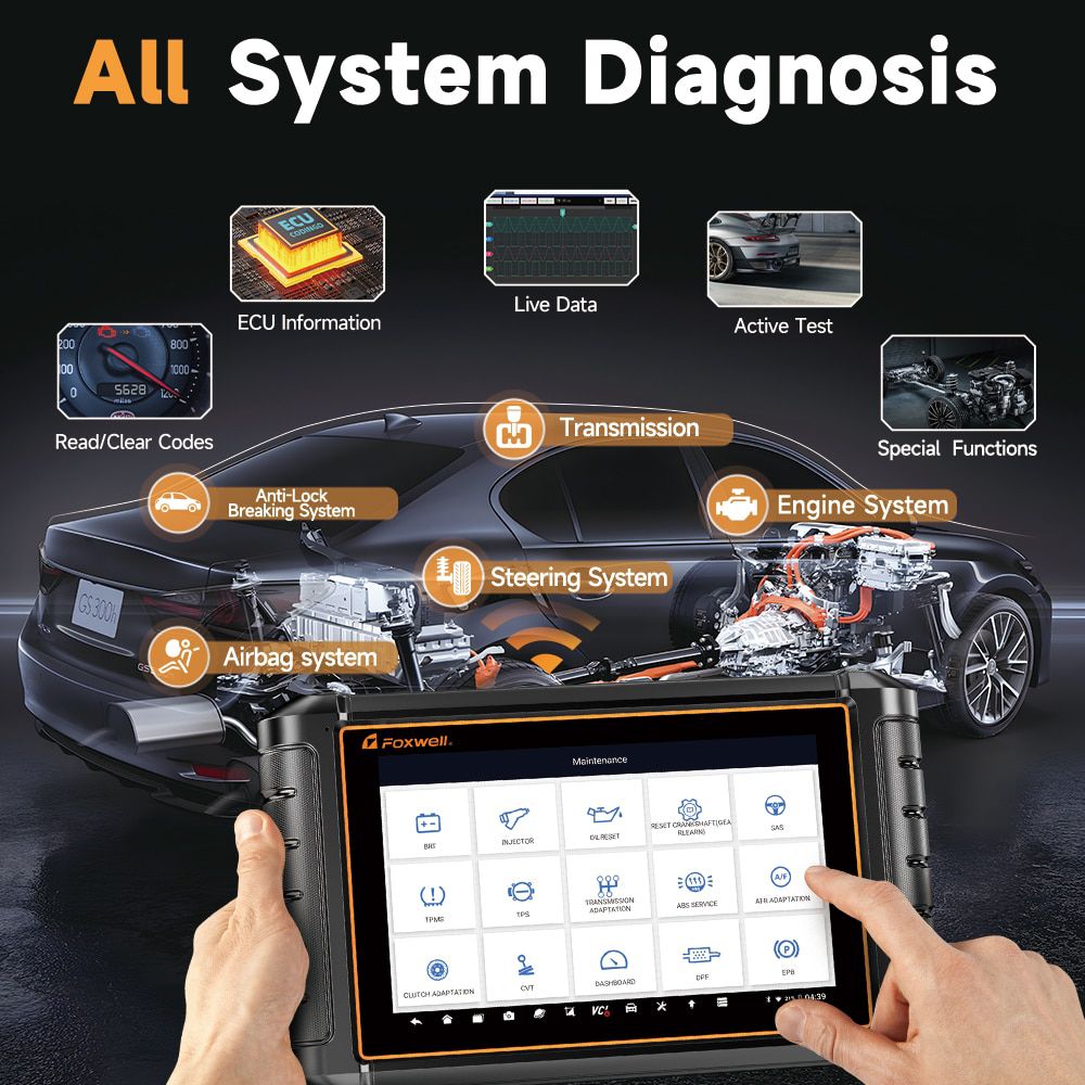 2023 foxwell nt909 OBD2 scanner bidirectionnel ECU encodage tous les systèmes outil de diagnostic automobile can - FD / doip FCA autoauth scanner