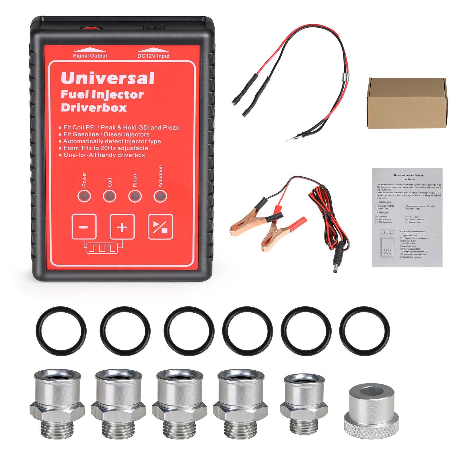 Boîte de transmission d'injecteur universelle Gd1 adaptée à divers types d'injecteurs interface détection automatique type d'injecteur